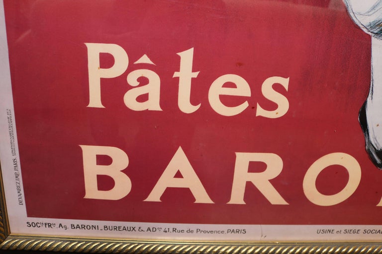 LargeScale Poster of "Pates Baroni" Ad by Cappiello at