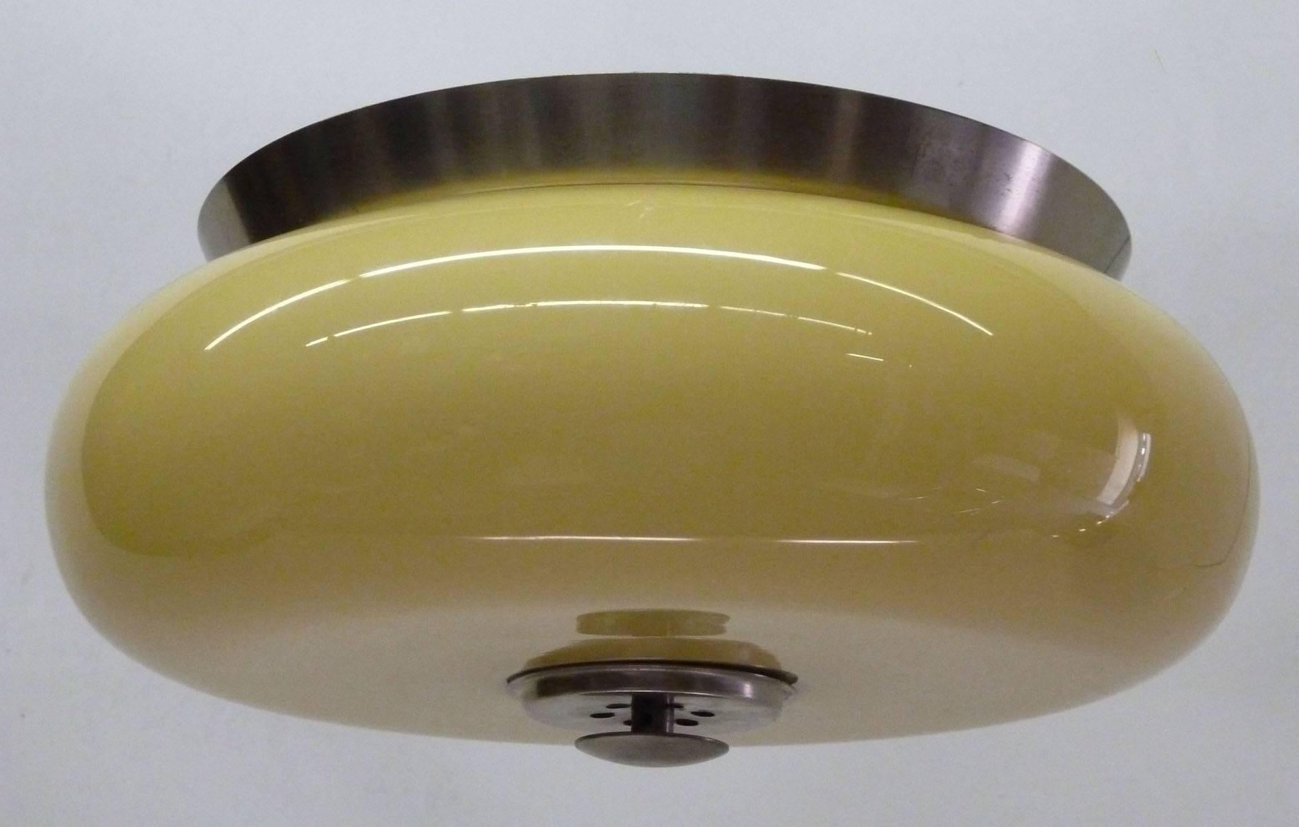 murano glass flush mount light fixture