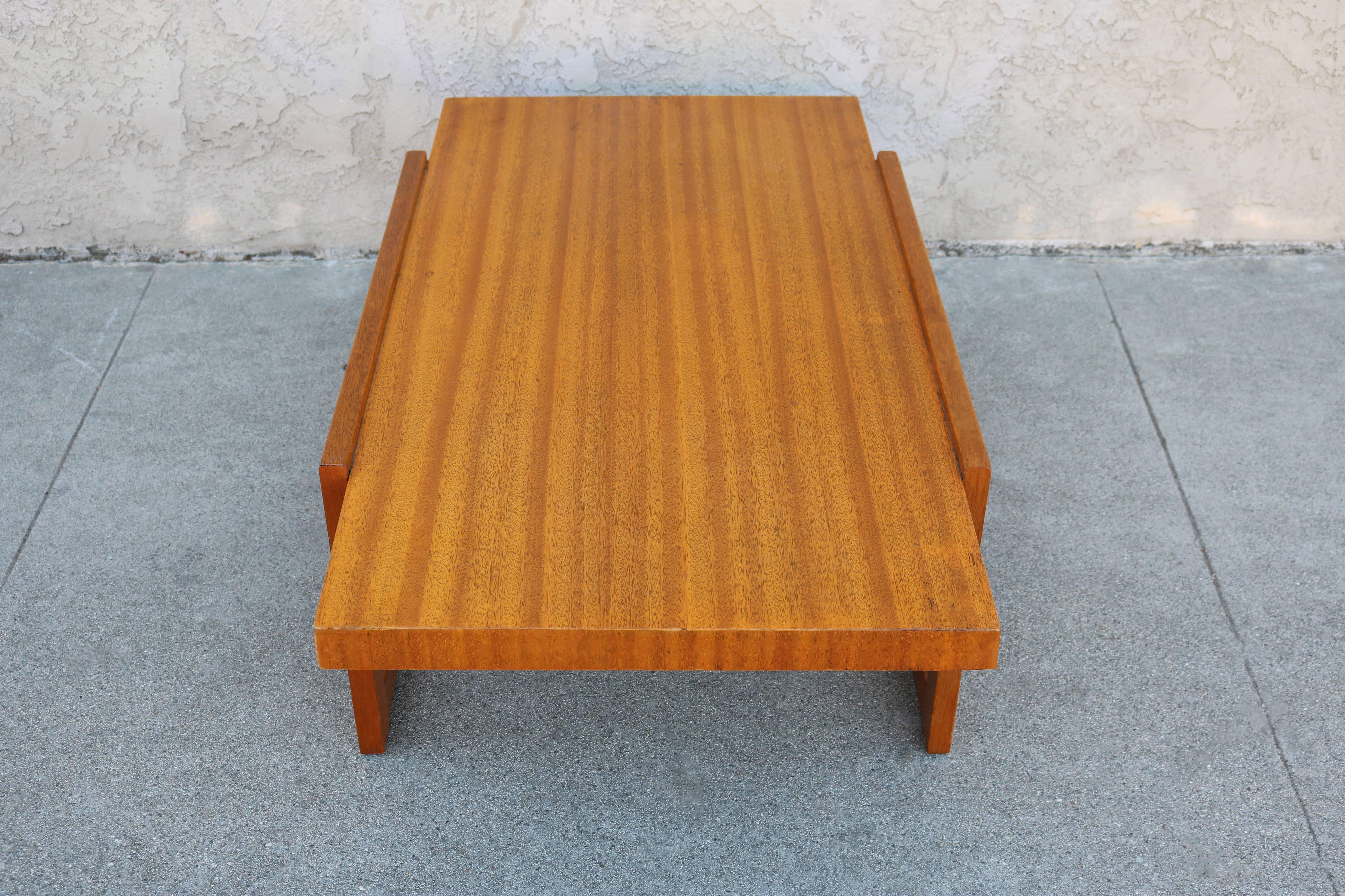 American Paul Laszlo Wood Cocktail or Coffee Table