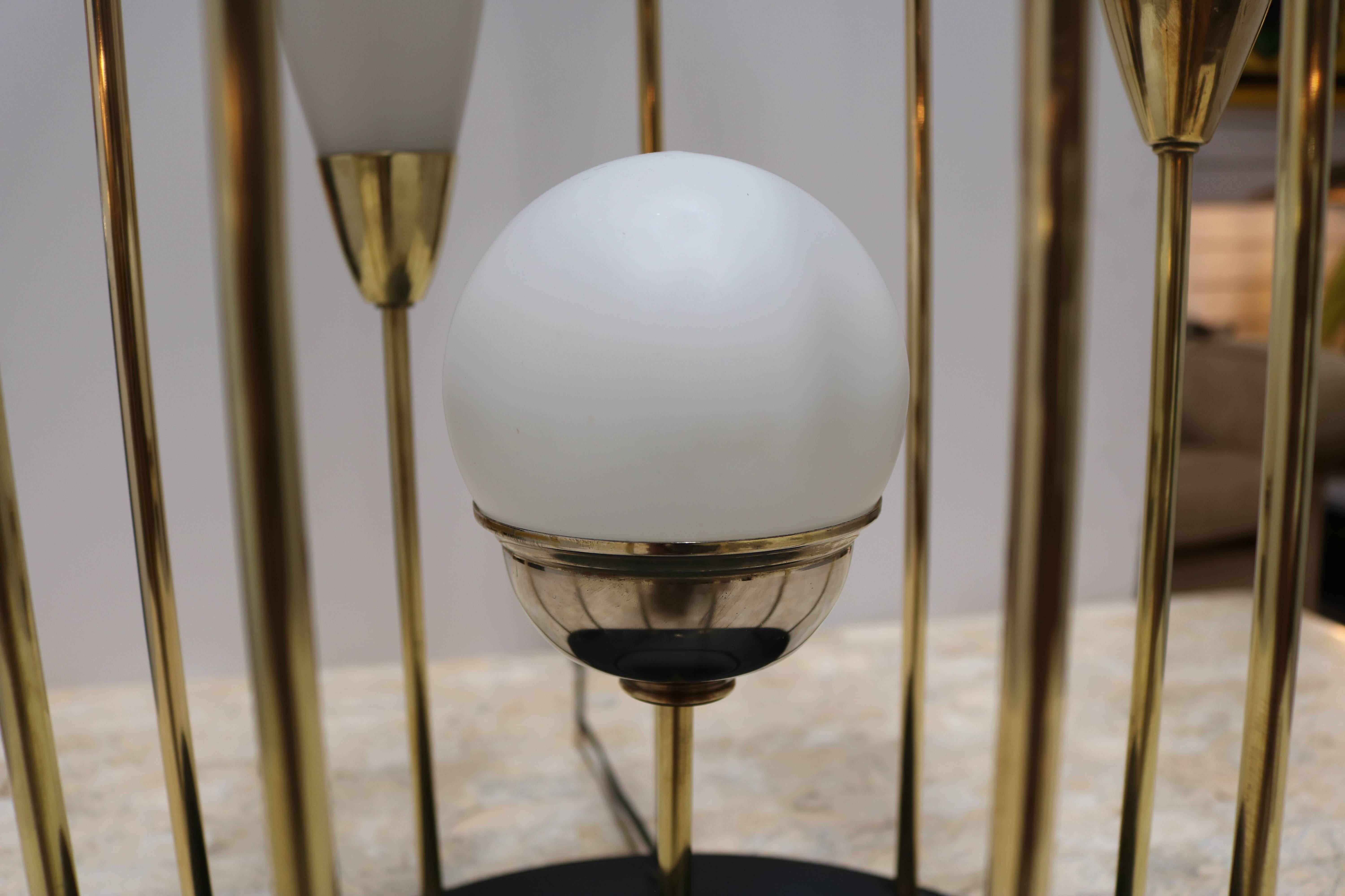 Glass Unusual Table Lamp by Bruno Gatta for Stilnovo