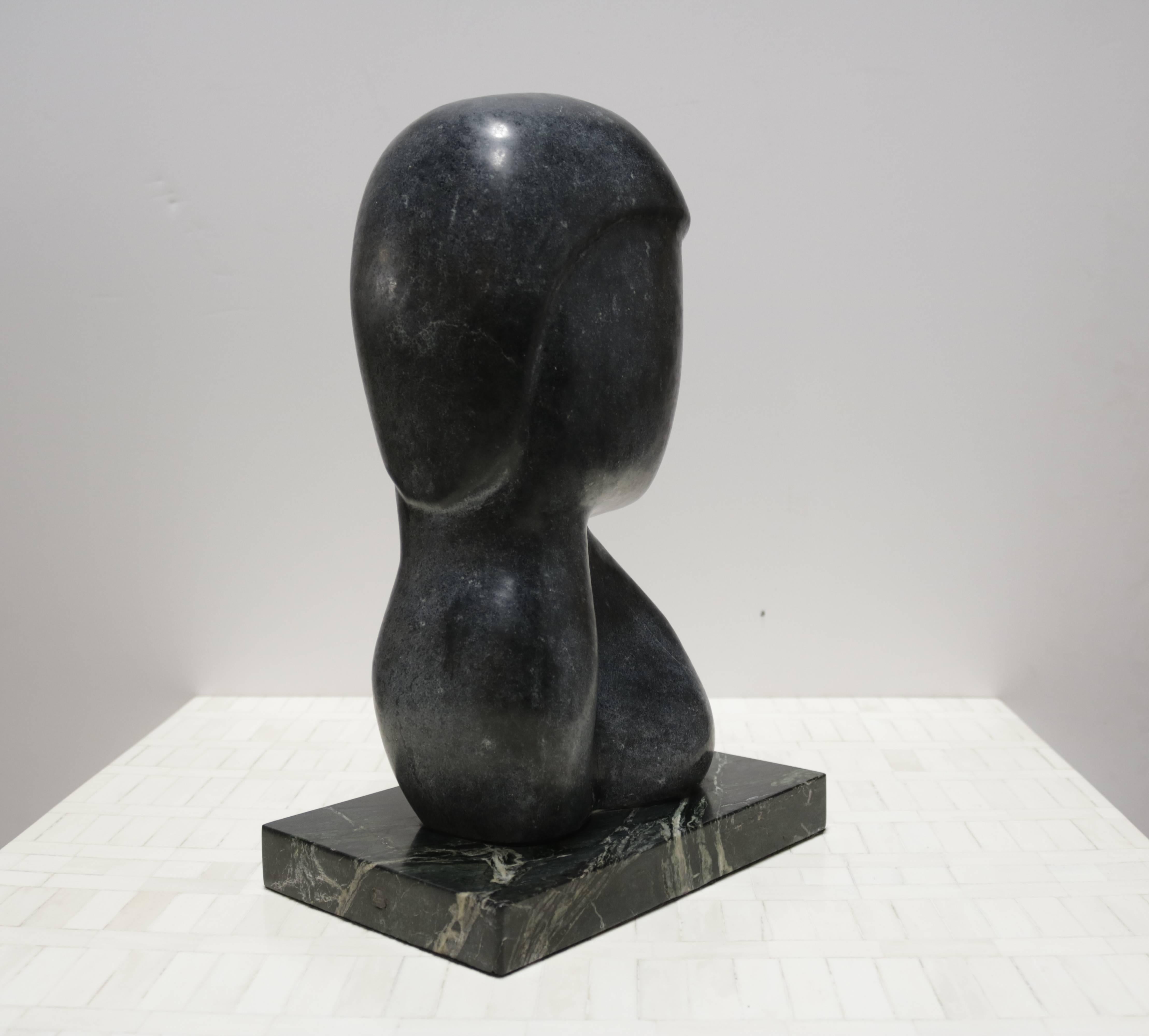 black marble sculpture