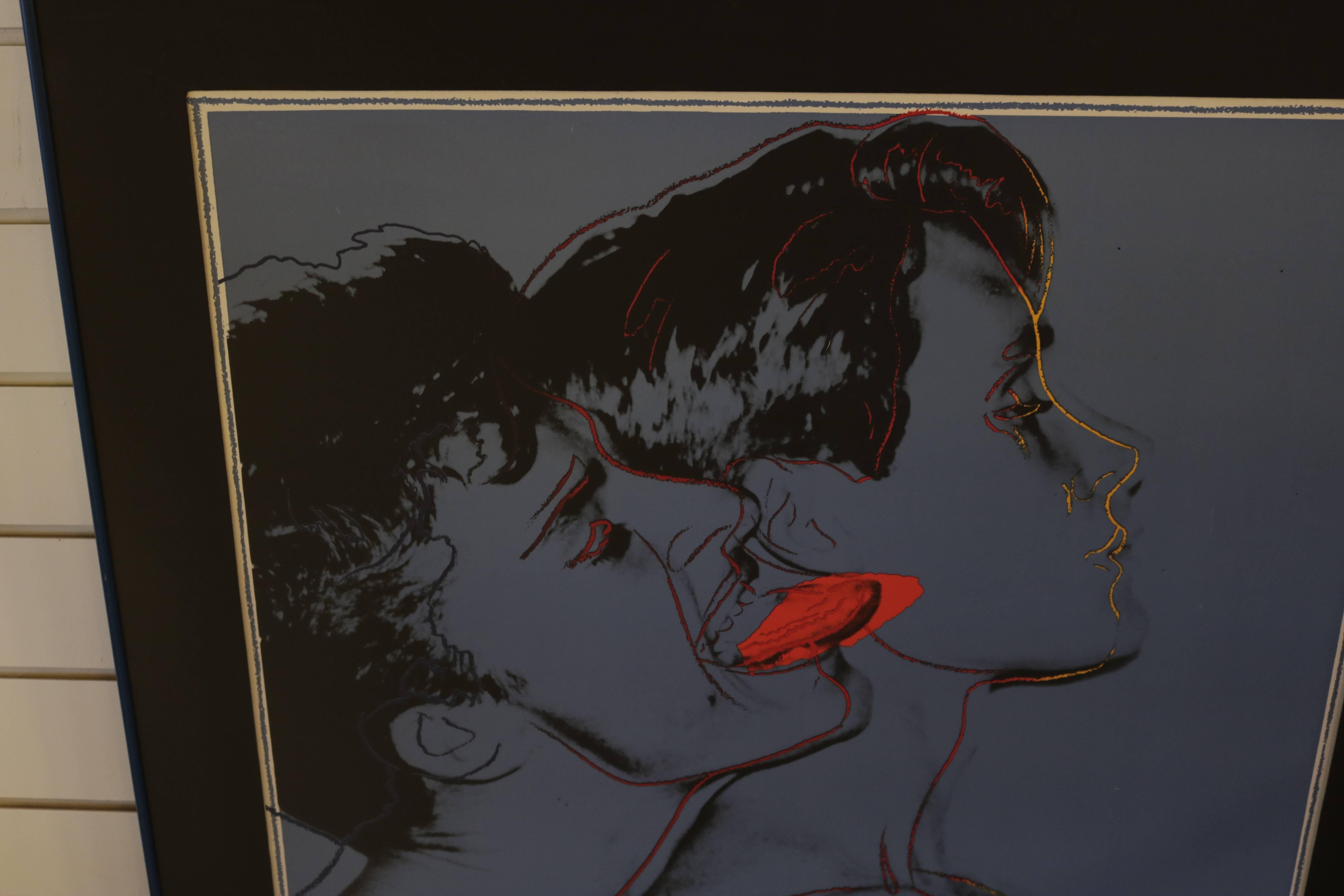 Es handelt sich um eine verkleinerte Version des ursprünglichen Offsetplakats mit gedruckter Unterschrift. 
1982 wurde Warhol von dem deutschen Filmregisseur Rainer Fassbinder beauftragt:: ein Plakat für seine Verfilmung des Romanklassikers