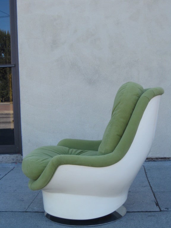 Mid-Century Modern Italian Midcentury Swivel Chair by Cesare Casati & Enzo Hybsch