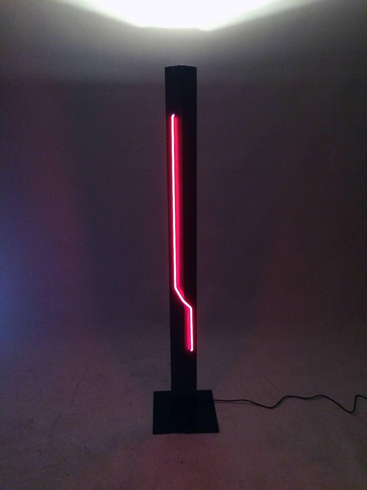 20th Century Rudi Stern for George Kovacs and Don Chelsea Neon Floor Lamp