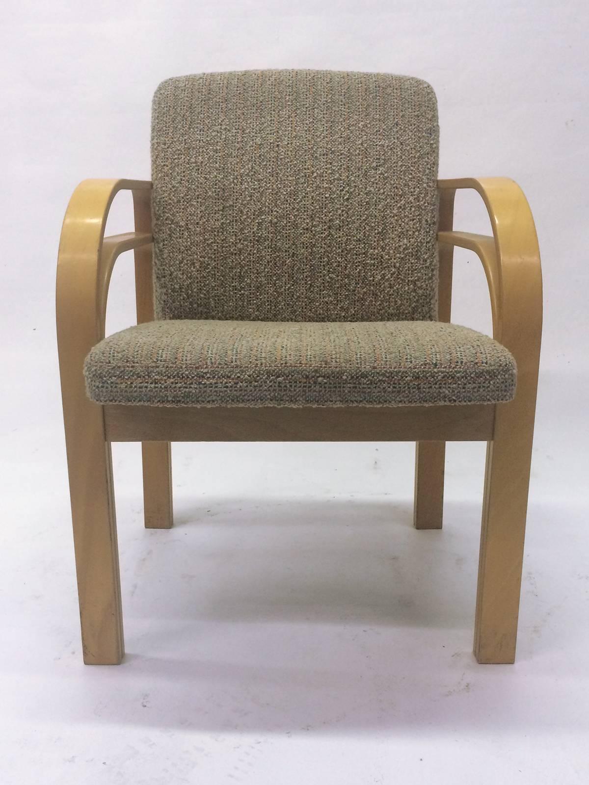 Finnish Set of Four Bentwood Chairs in the Manner of Alvar Aalto
