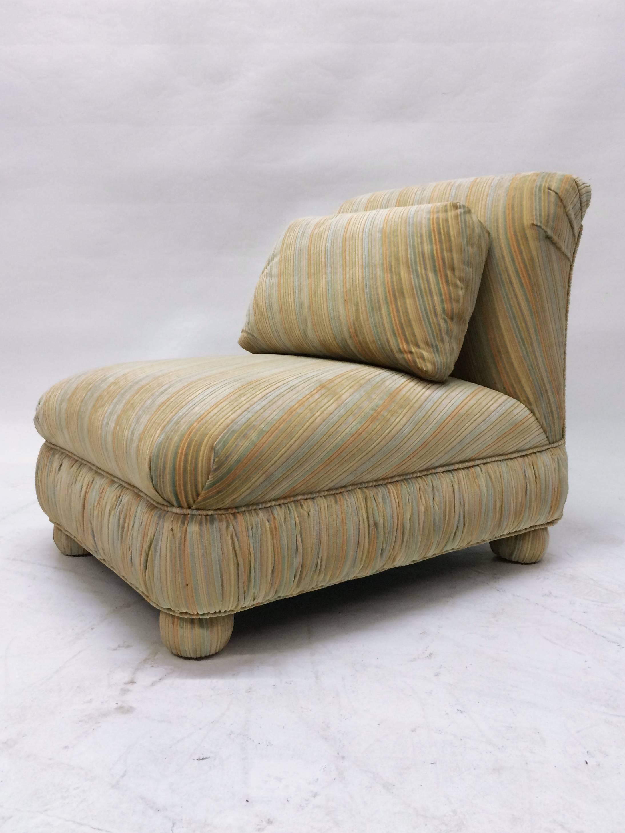 20th Century Pair of Slipper Chairs by Milo Baughman