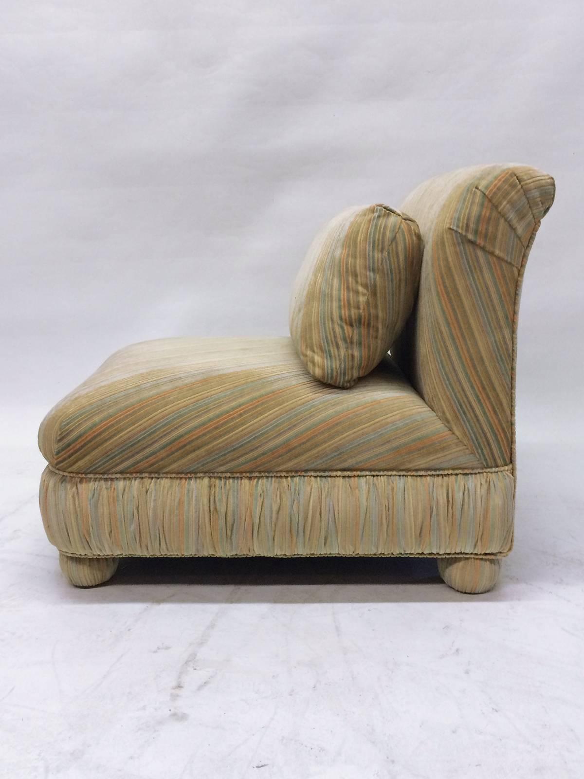 Mid-Century Modern Pair of Slipper Chairs by Milo Baughman