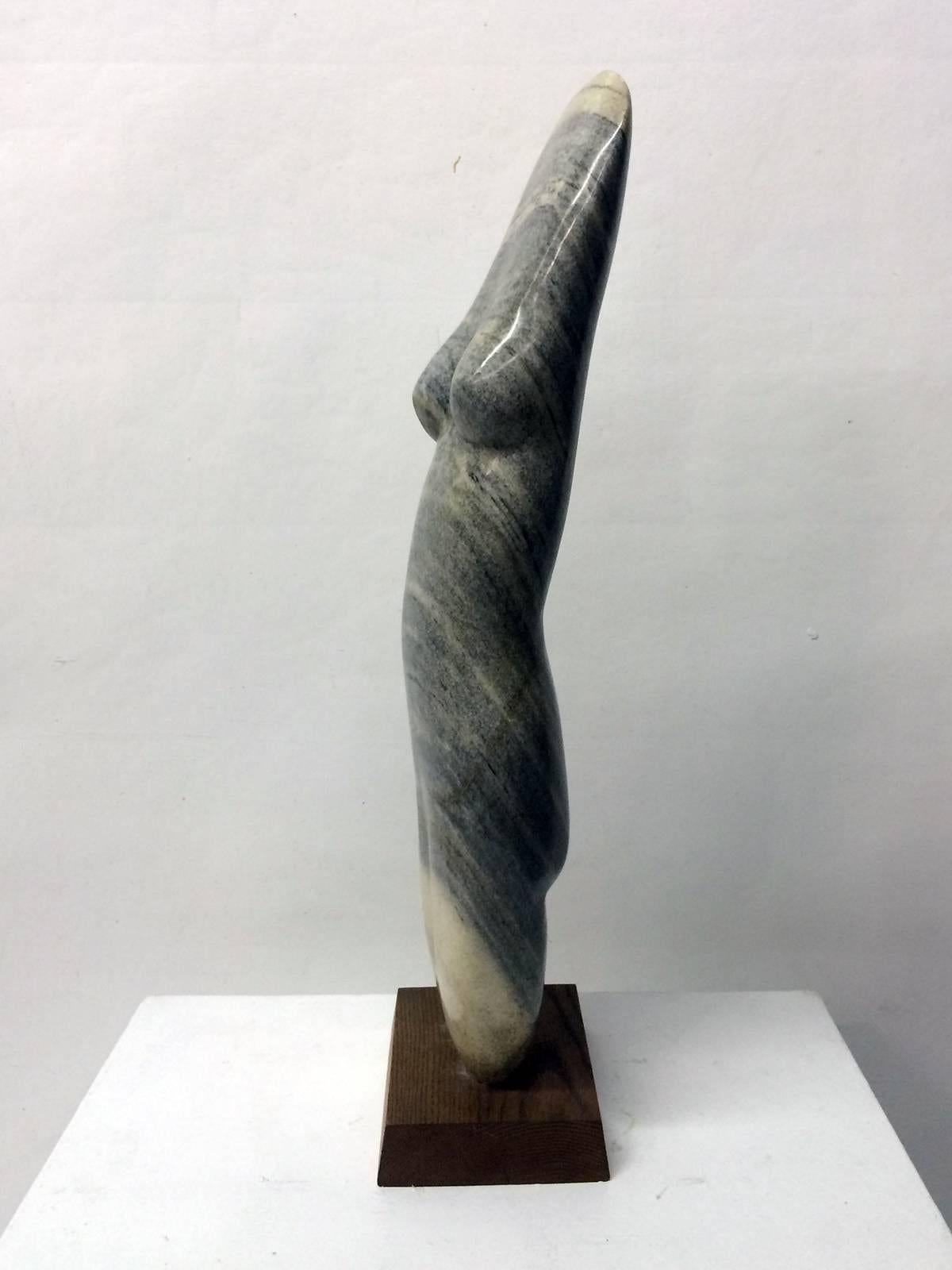 Large Female Nude Marble Sculpture by John Cody In Excellent Condition In Pasadena, CA