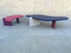 Pair of Memphis Coffee Tables by Saporiti