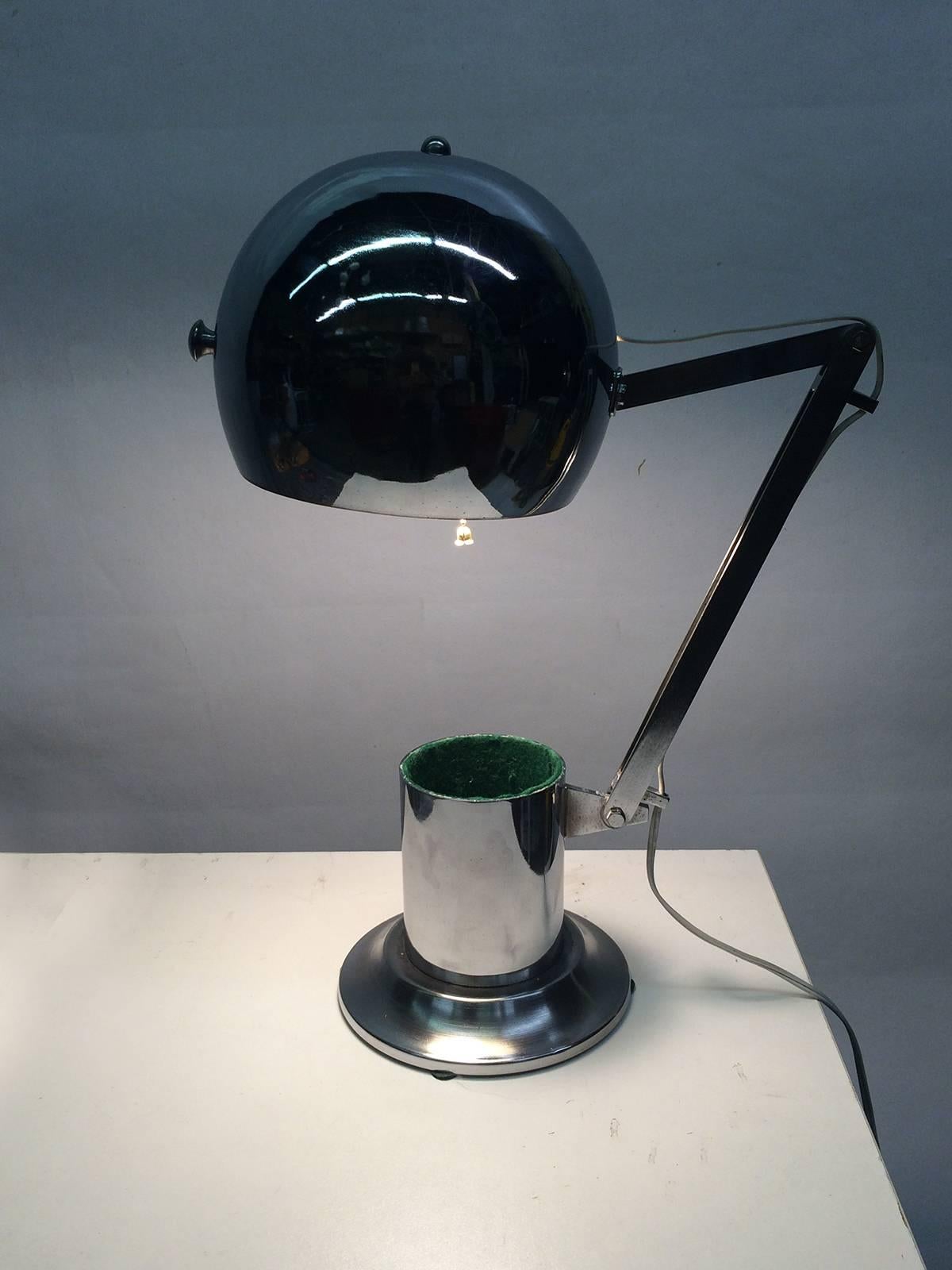 Unusual Sonneman Desk Lamp In Excellent Condition In Pasadena, CA