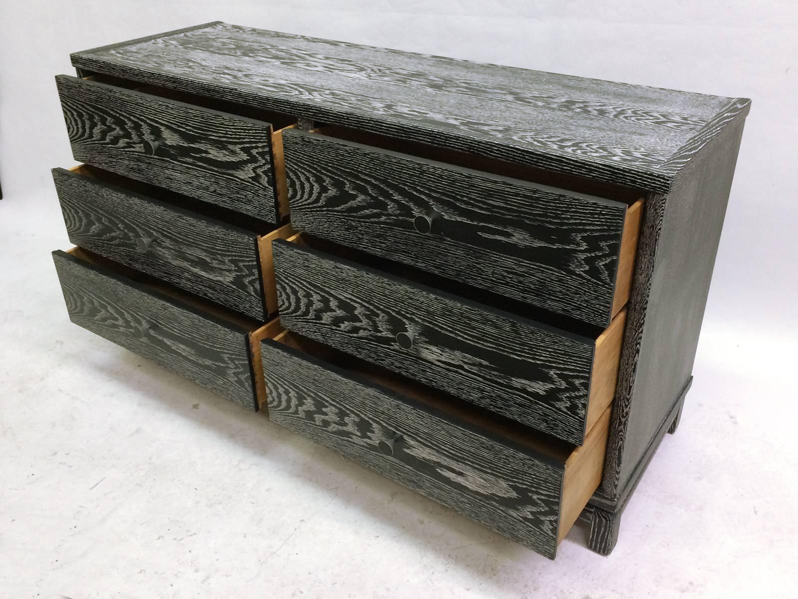 Handsome Ceruse Dresser by Kent Coffey In Excellent Condition In Pasadena, CA