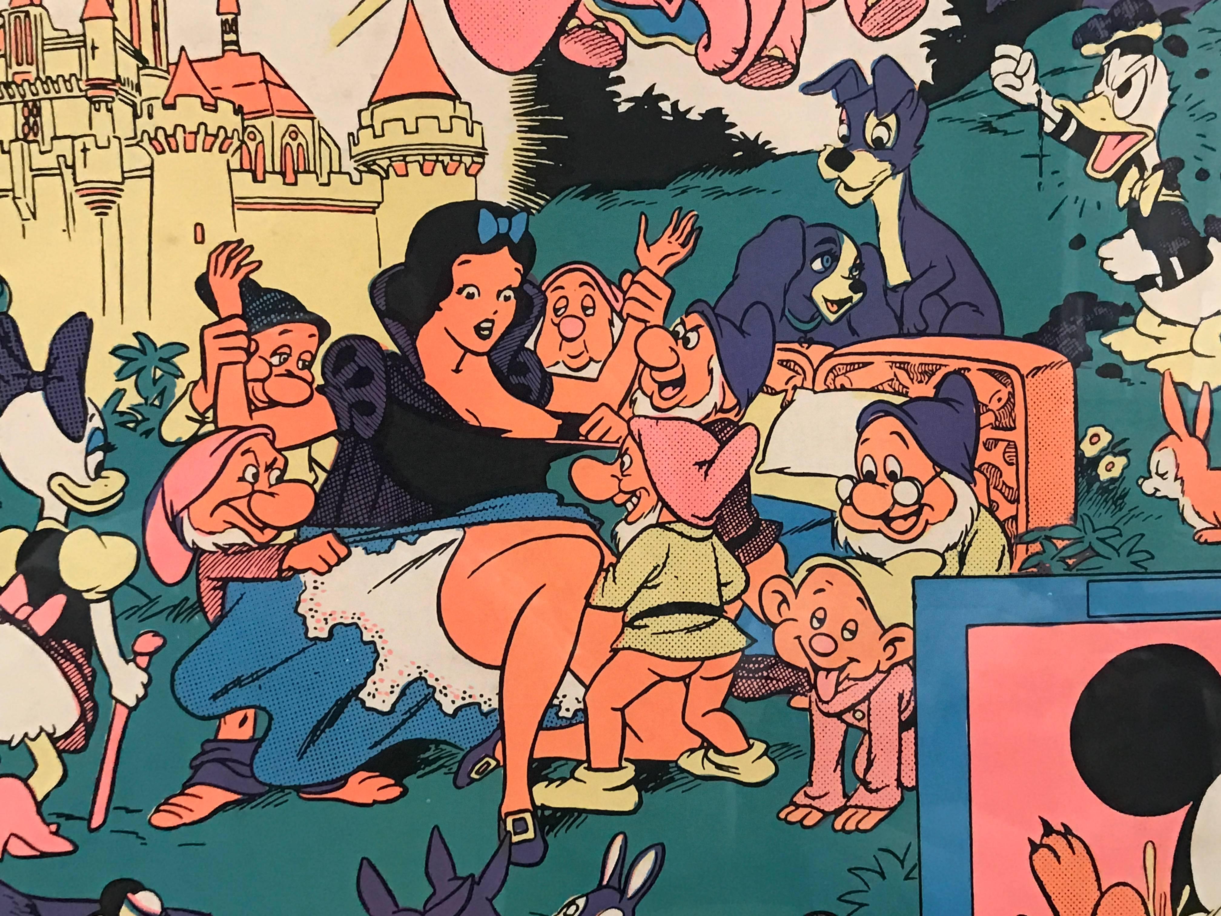 Disneyland Memorial Orgy poster, illustrated by Wally Wood, was a highlight of the satirical, underground magazine 