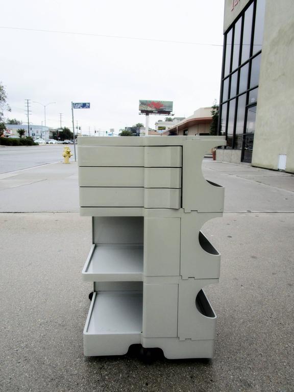 Grey 1970s Plastic Rolling Utility Cart by Joe Colombo at 1stDibs