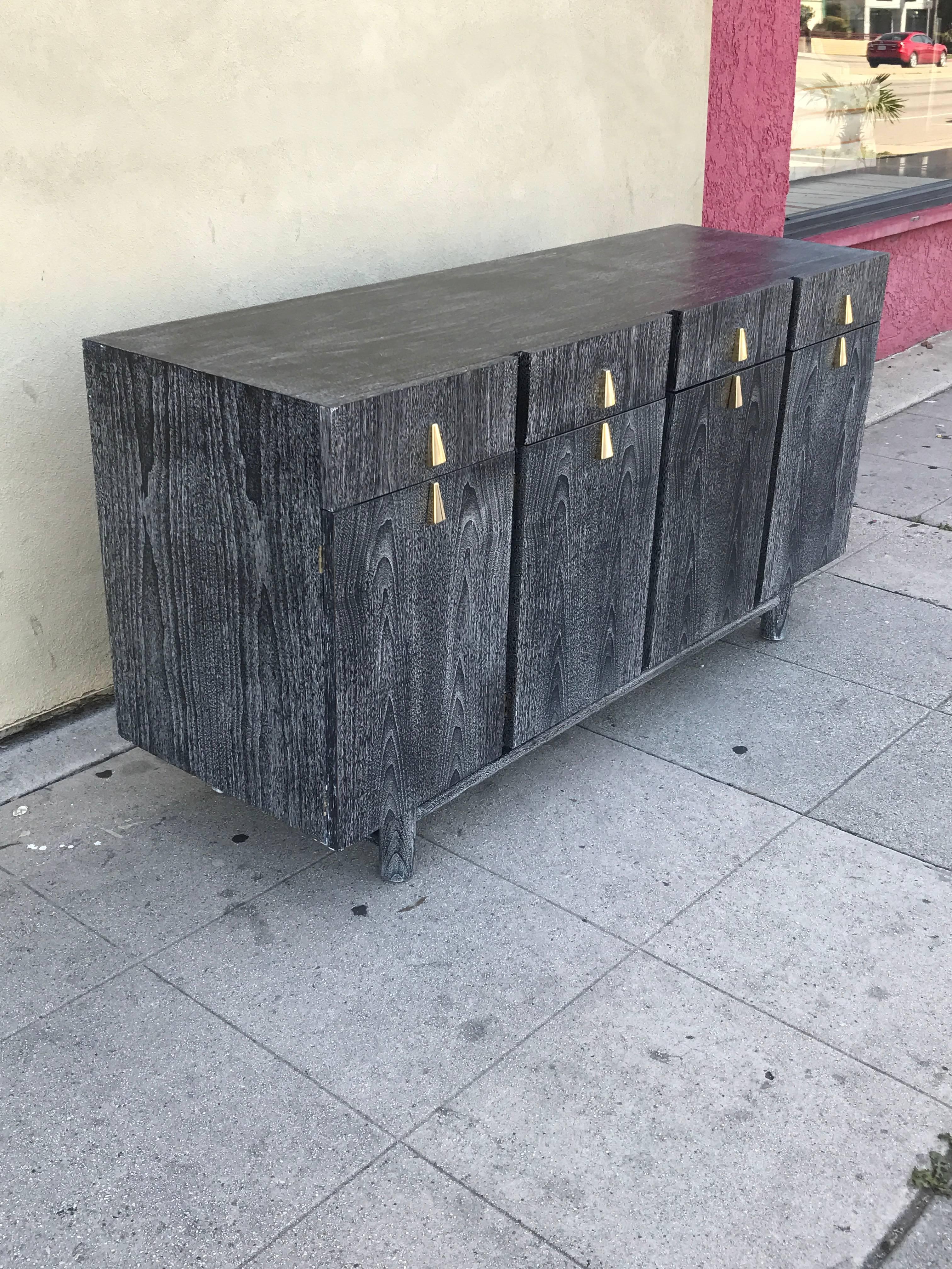 Cerused Walnut American of Martinsville Credenza 1