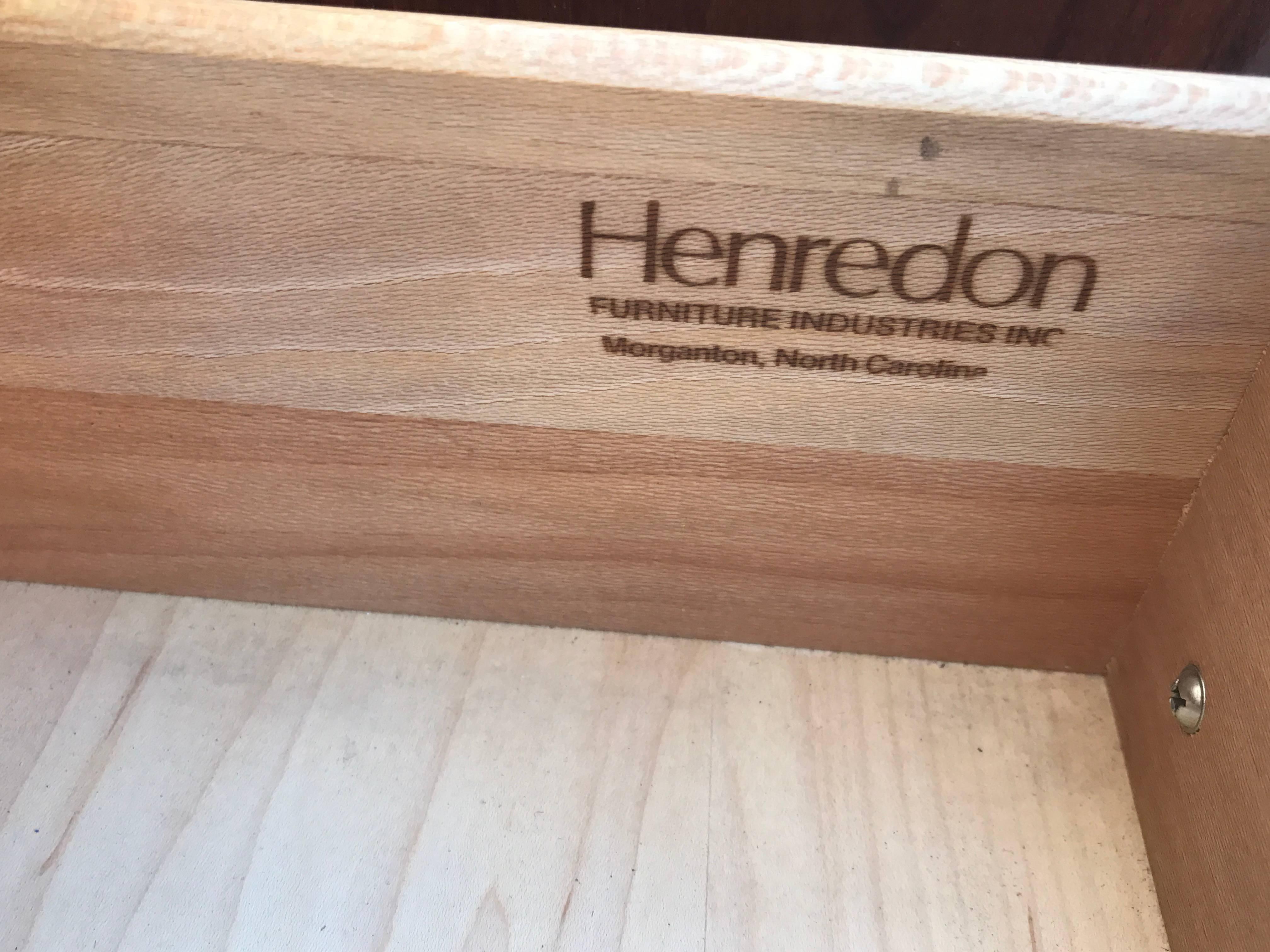 American Henredon Tiger Koa Wood Credenza