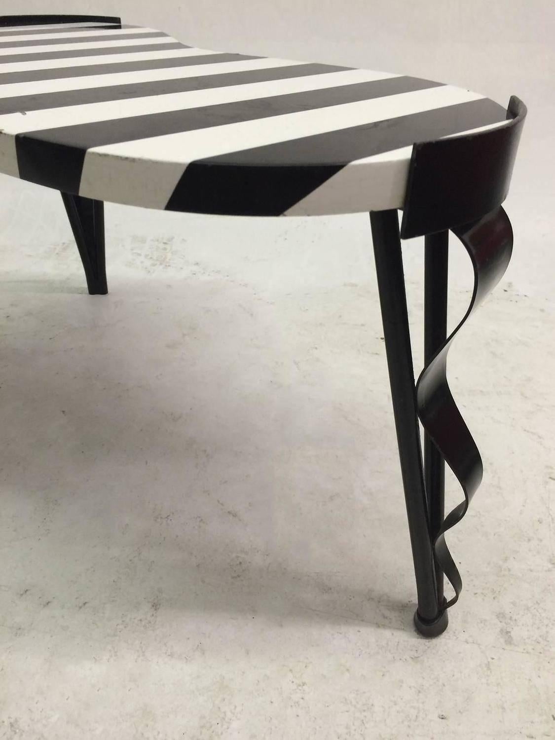 Steel Memphis Inspired Side Tables by Harry Siegel, Set of Two