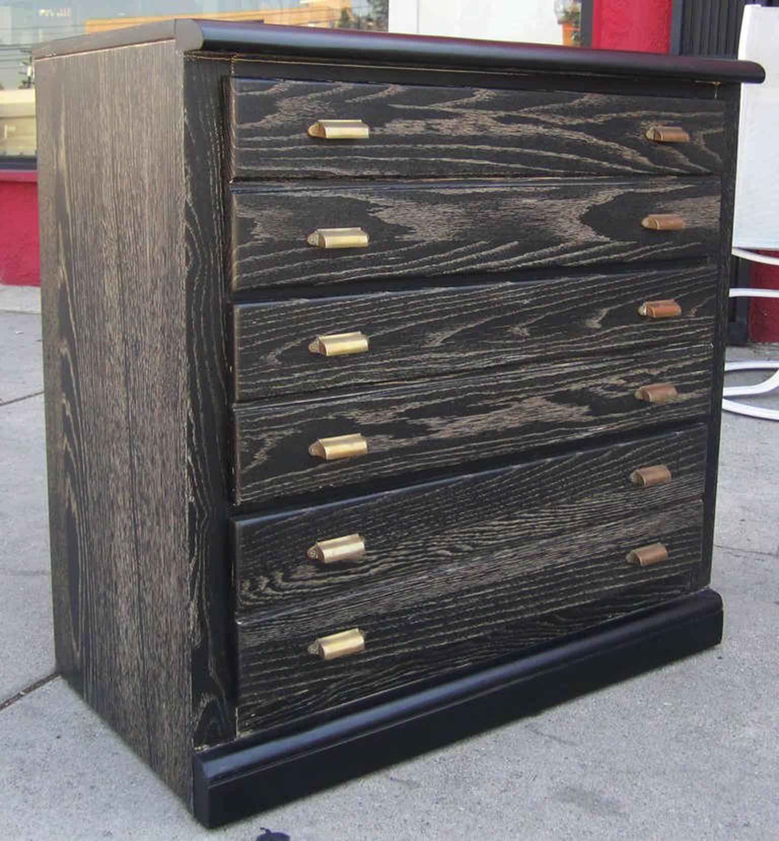 Mid-Century Modern Petite Mid-Century Cerused Dresser by Bassett