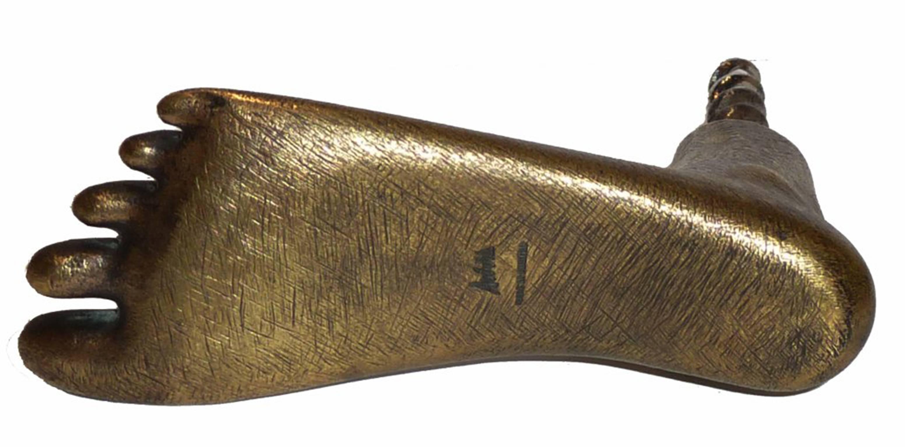 Brass Foot Shaped Corkscrew by Carl Auböck