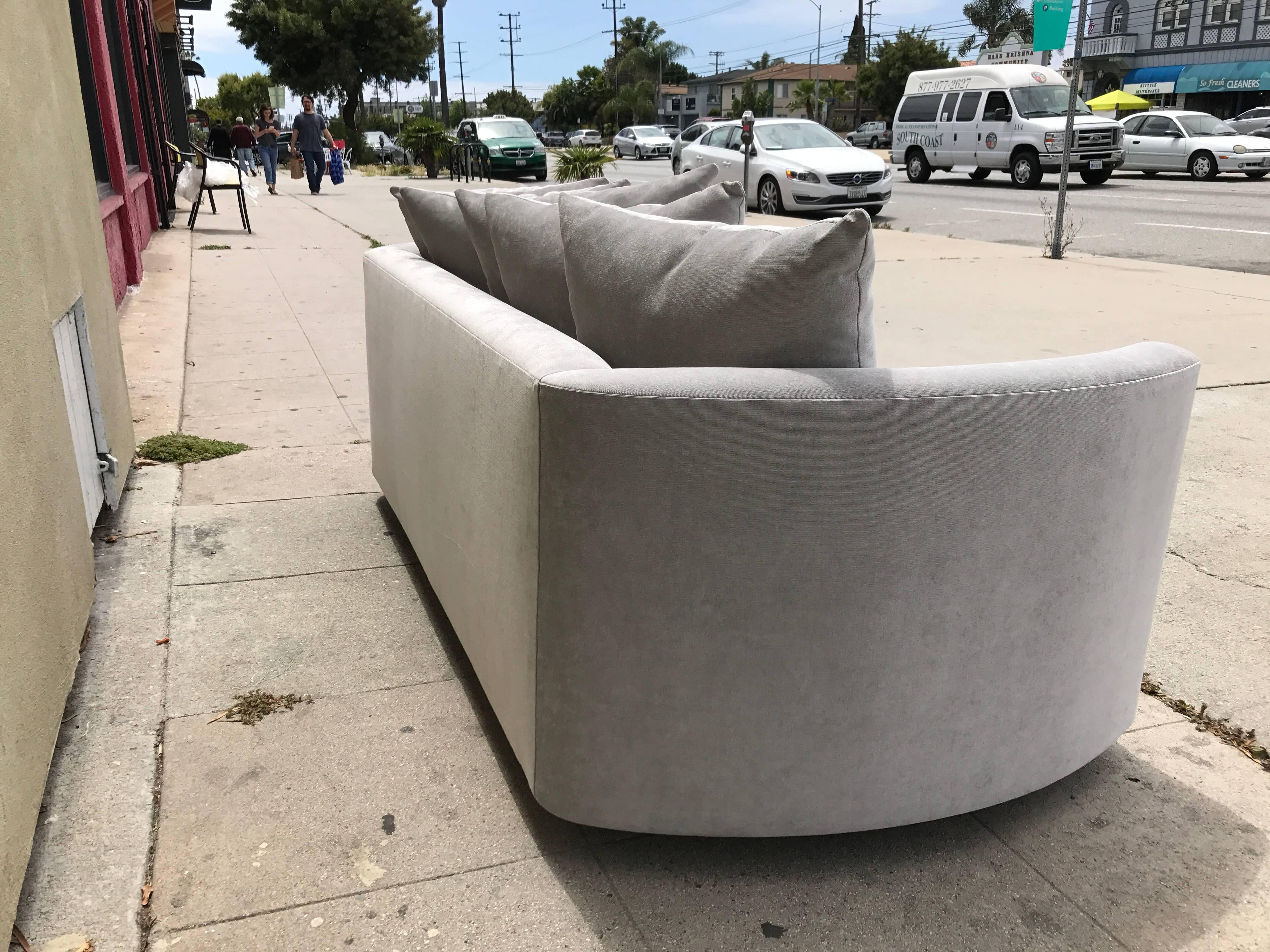 American Curvilinear Loveseat Attributed to Milo Baughman