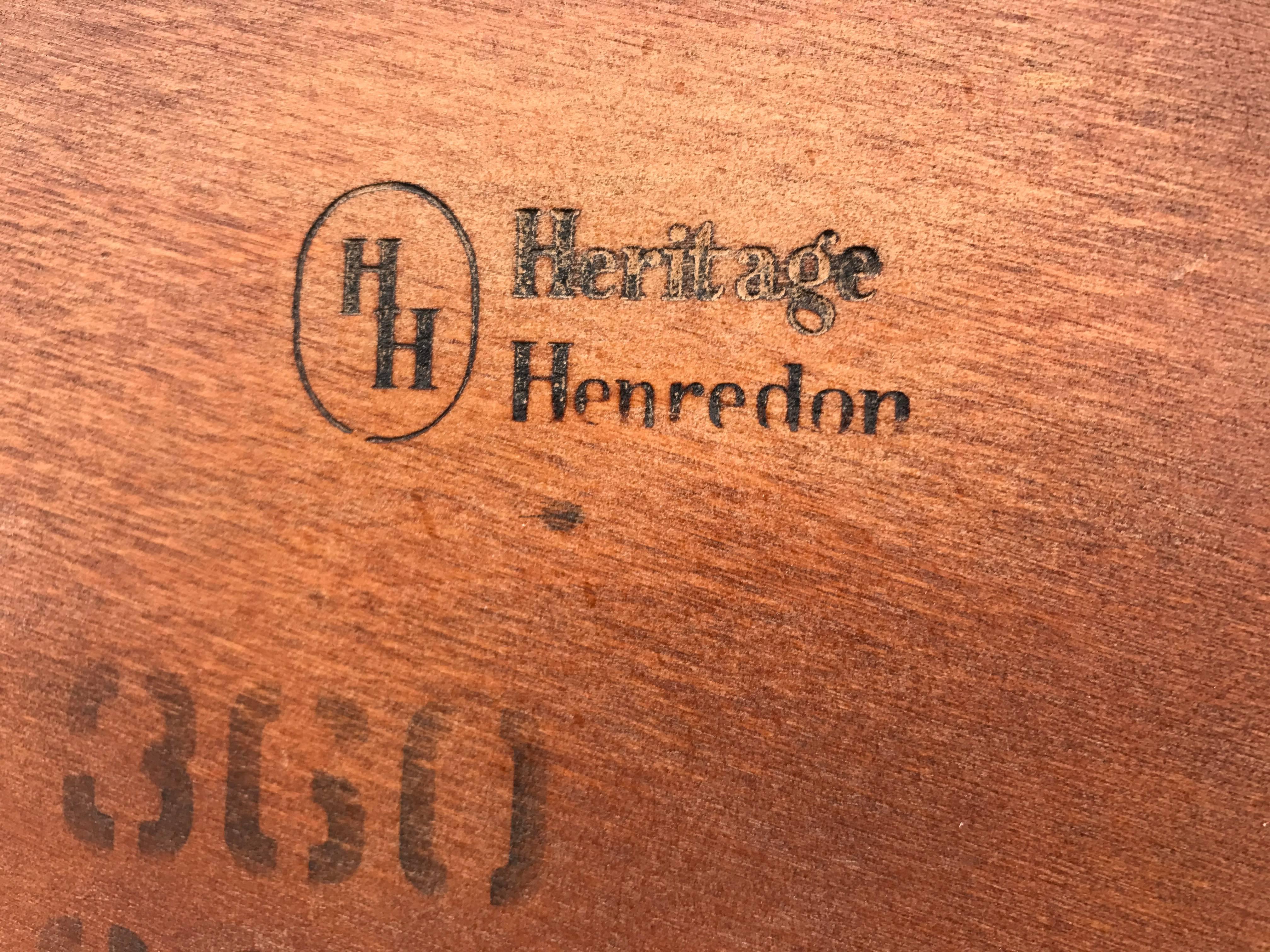 Mid-Century Modern Mahogany Coffee Table by Heritage Henredon