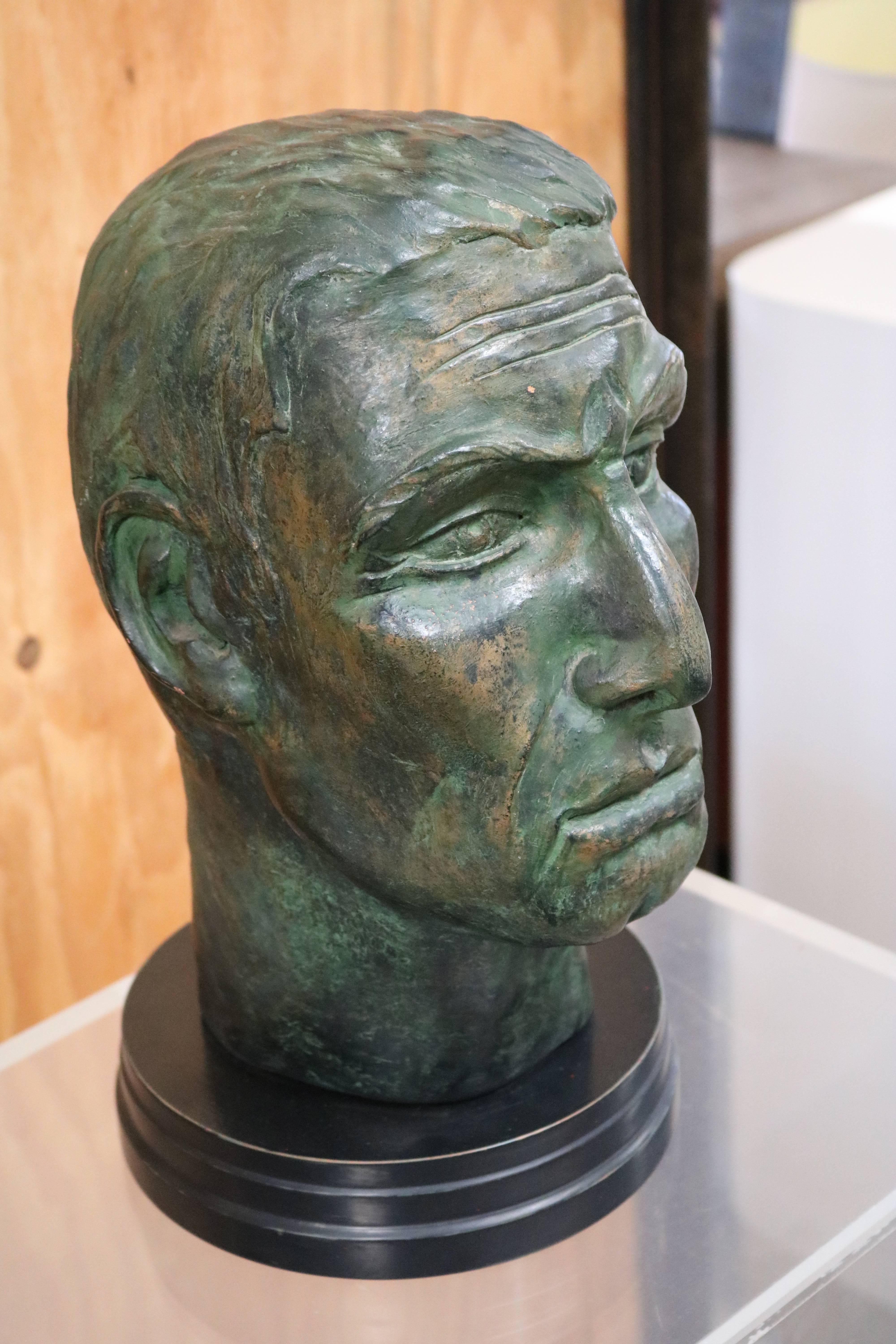 Mid-Century Modern Julius Caesar Head Sculpture