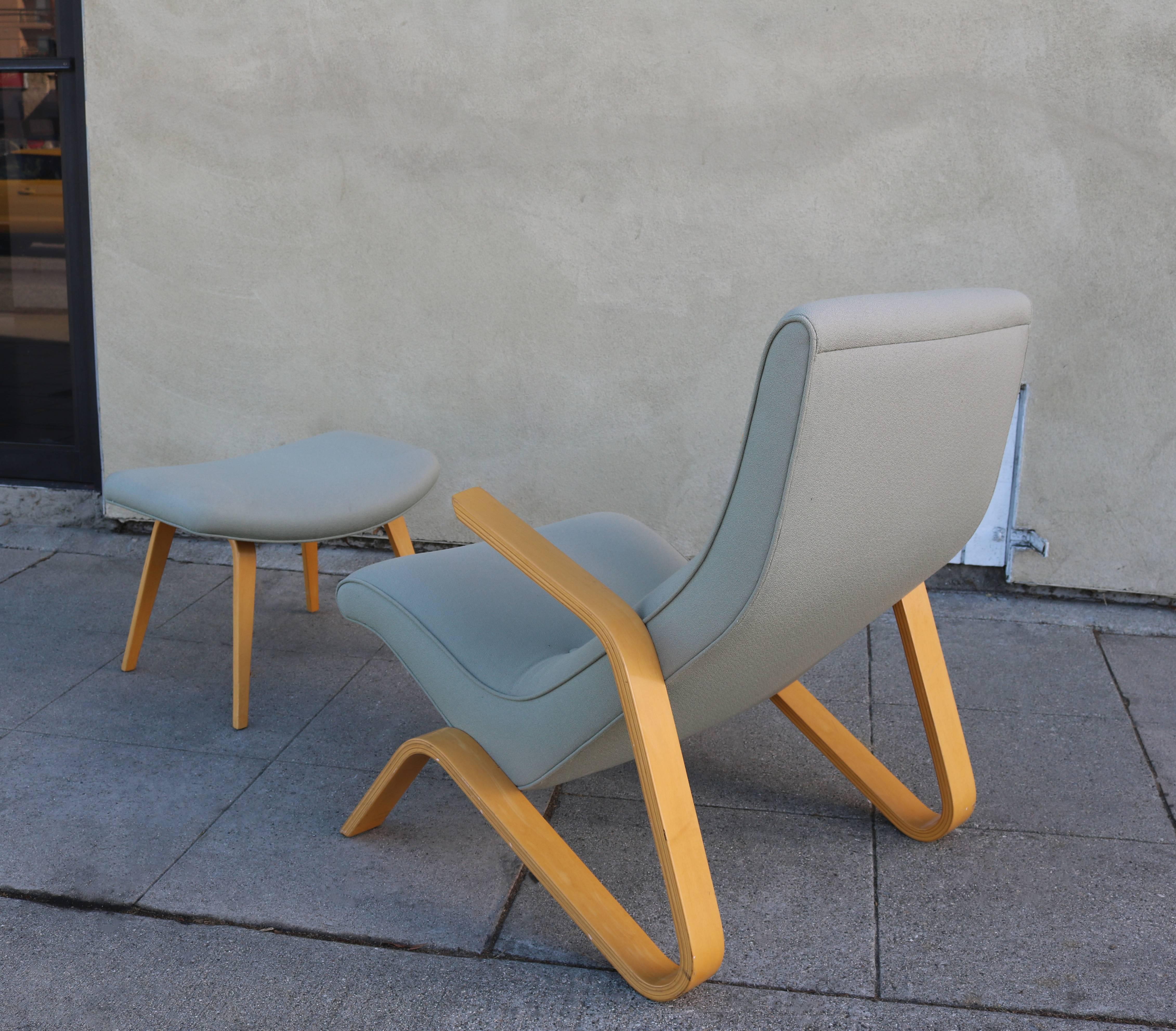 Modernica Grasshopper Chair and Ottoman by Eero Saarinen  In Excellent Condition In Pasadena, CA