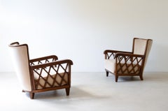 Maurizio Tempestini  Pair of armchairs in shaped wood