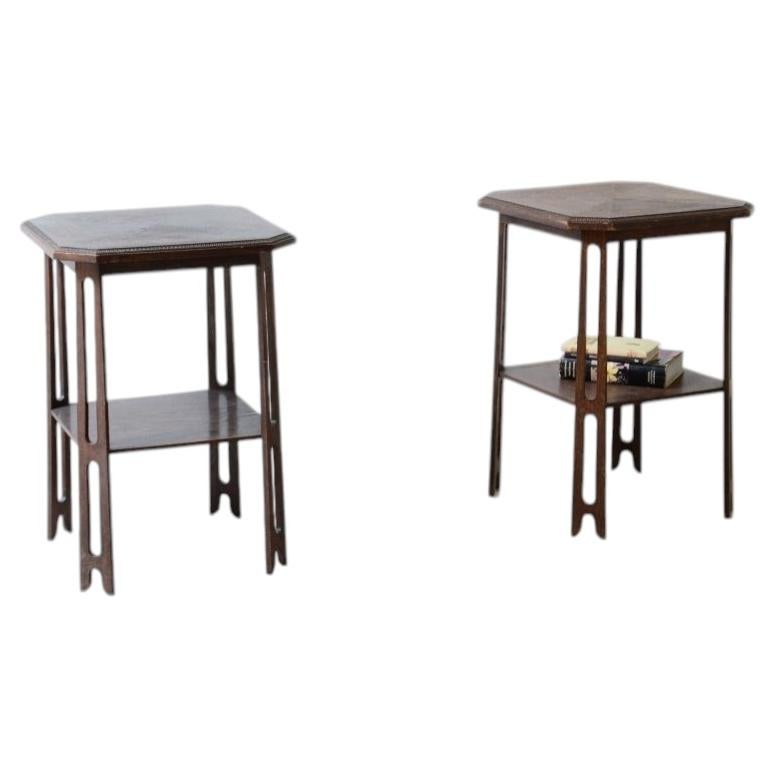 Joseph Maria Olbrich pair of coffee tables For Sale