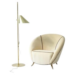 Hans-Agne Jakobsson modernist brass floor lamp