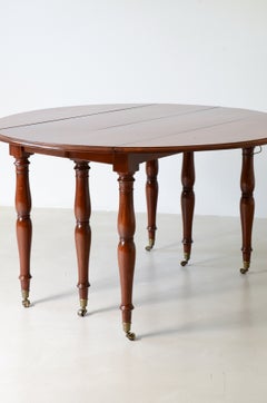 1800' large extendable table with six magnificent legs