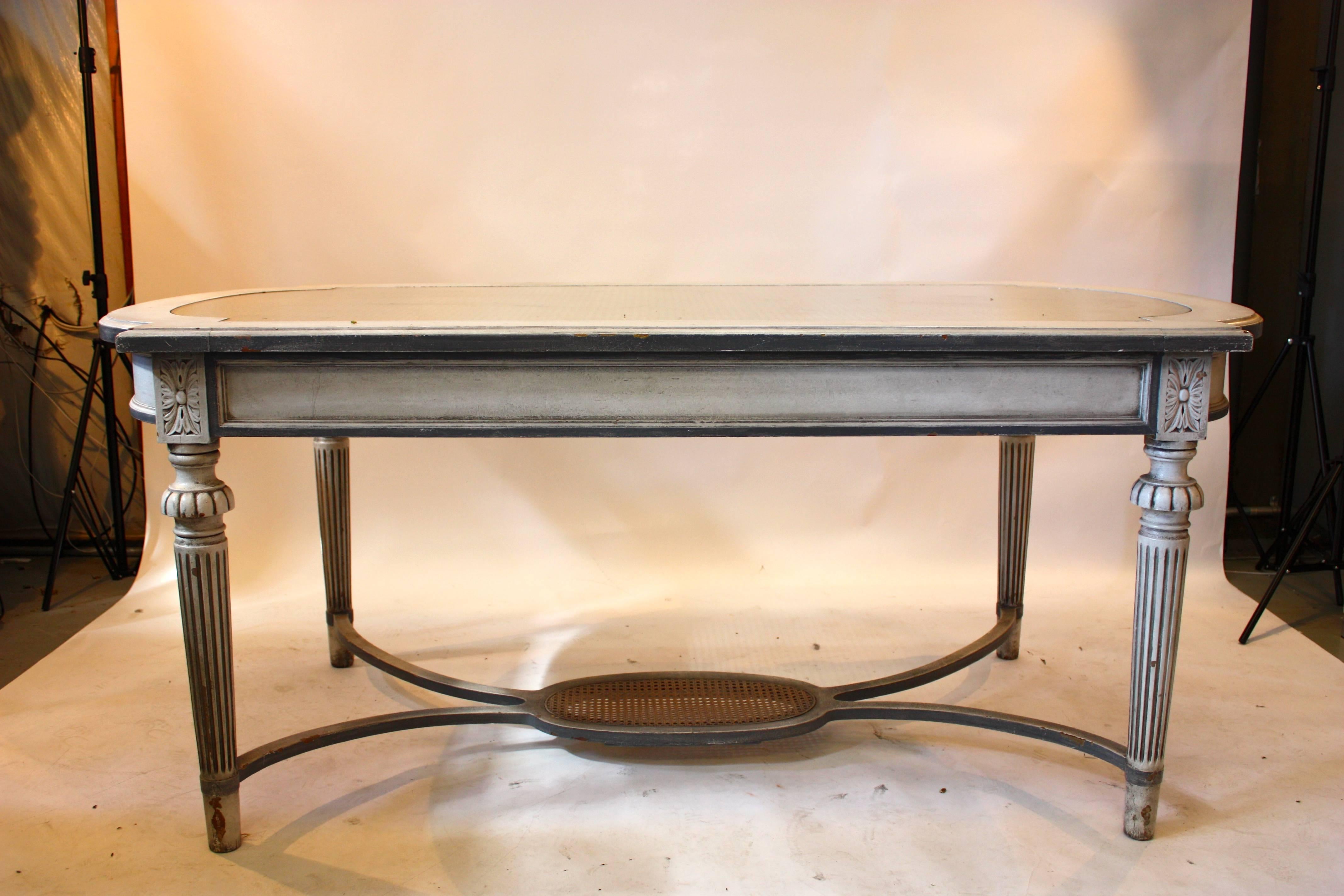 Late 19th Century Gustavian Cane Top Table For Sale