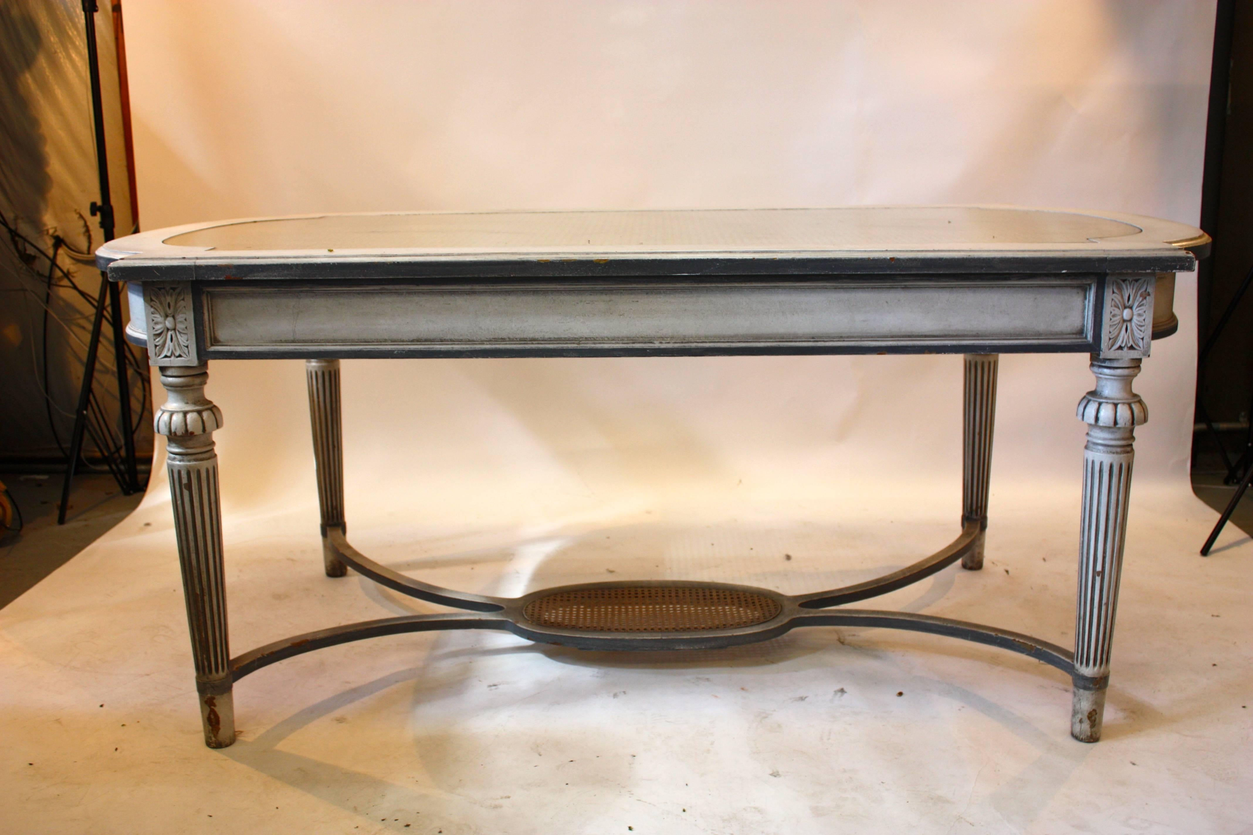 Gustavian Cane Top Table For Sale 2