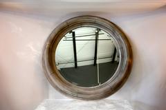 Belgium Carved Round Mirror