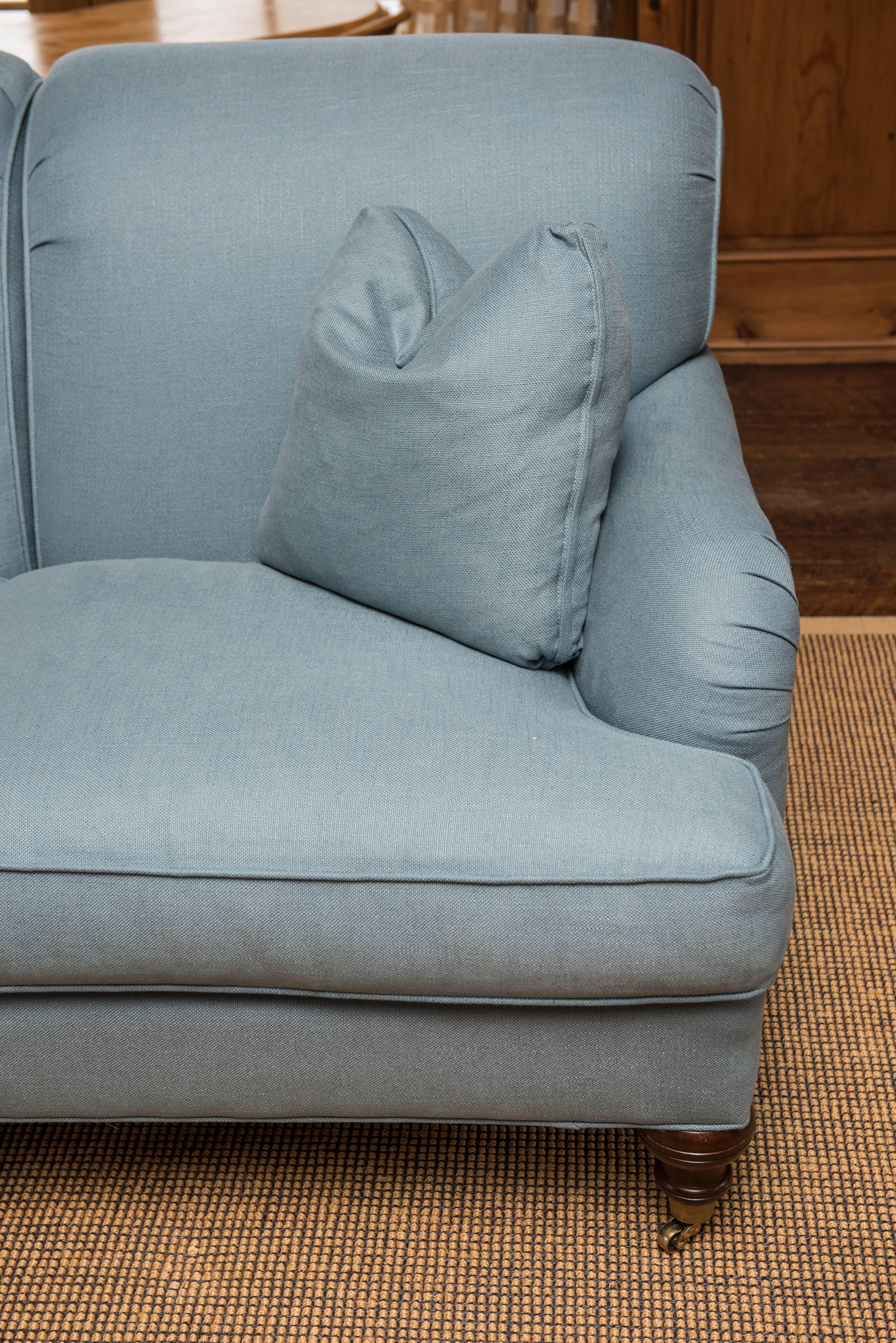 Contemporary Blue English Sofa