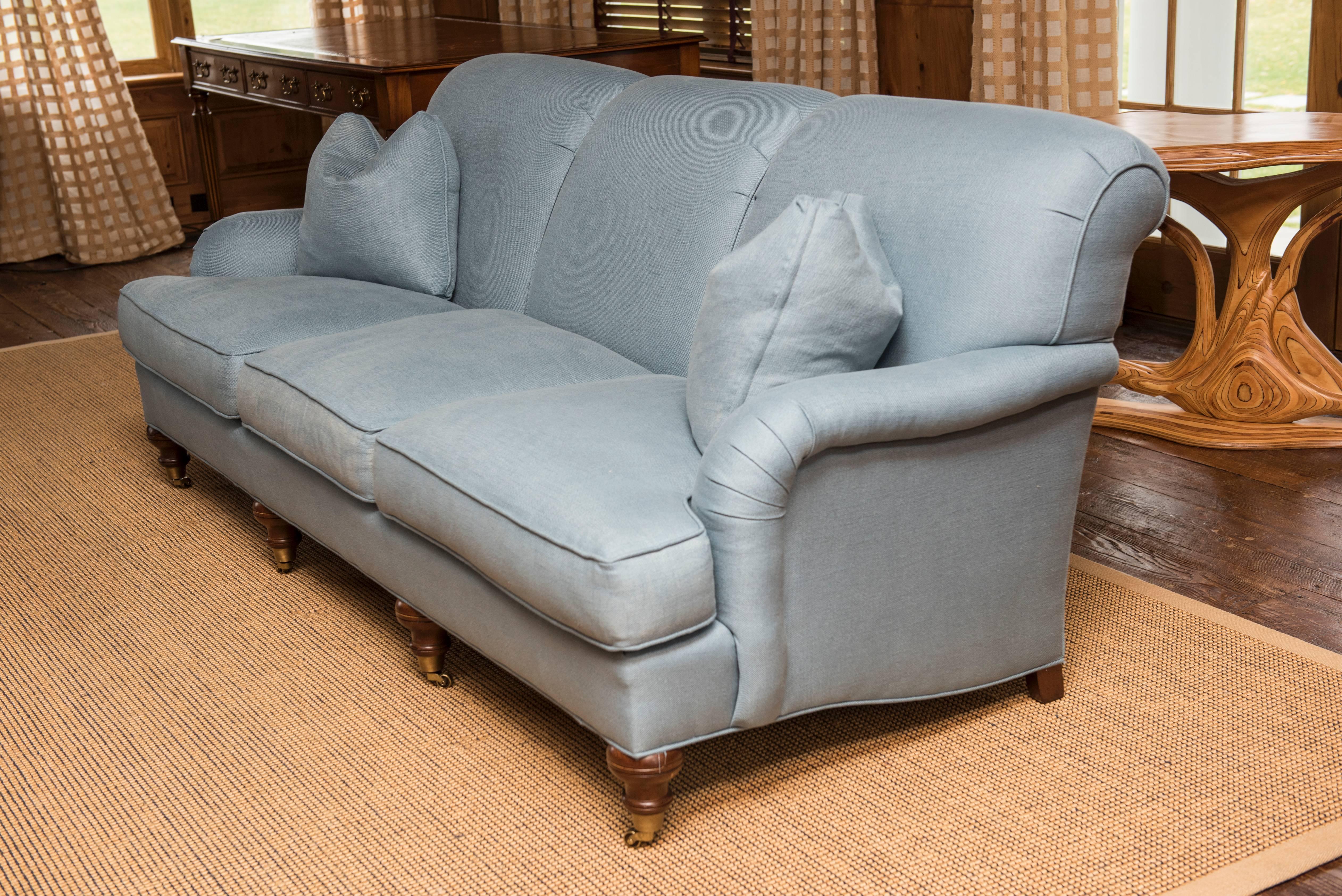 Blue English Sofa 1