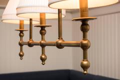 Three-Light Brass Lamp