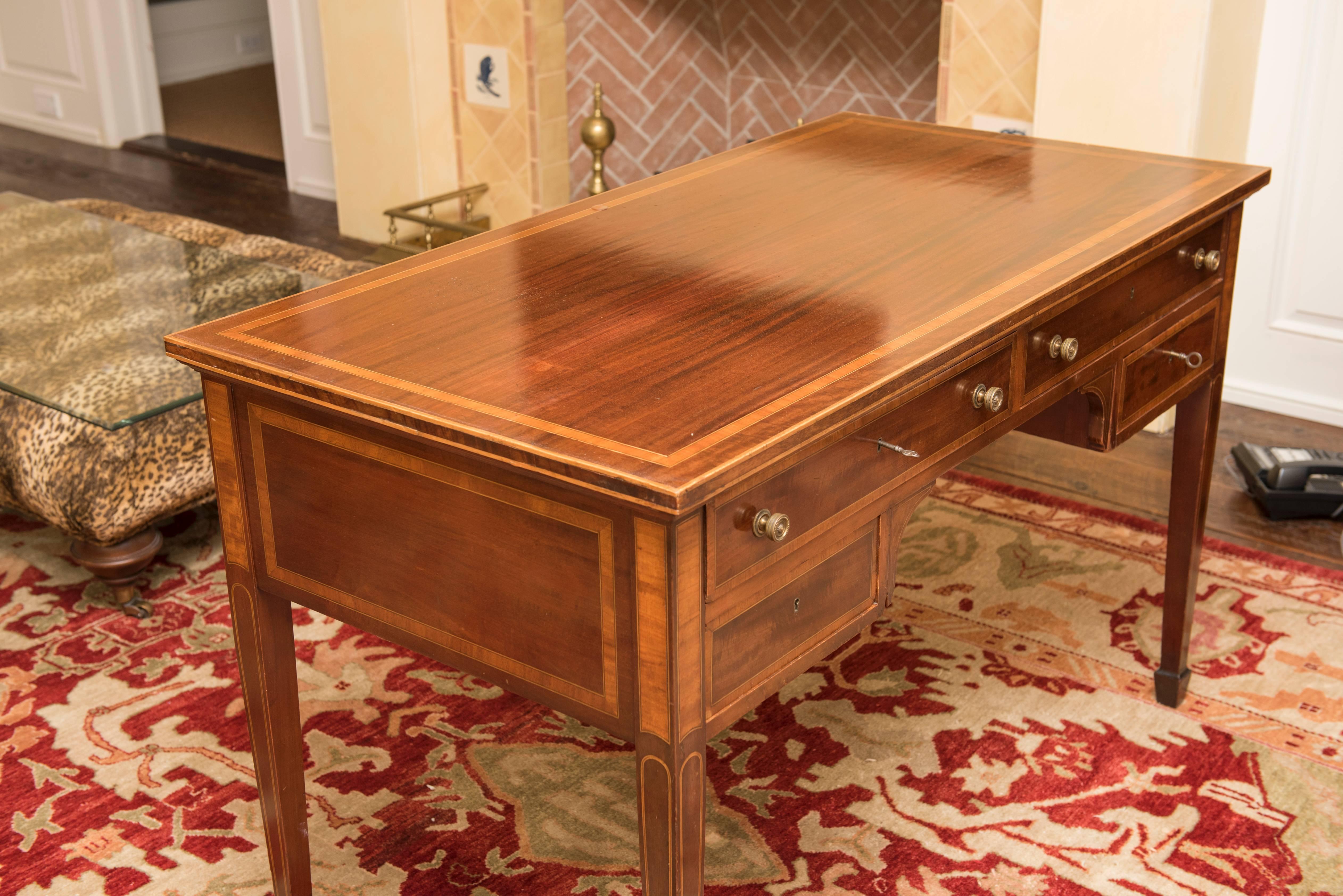 Walnut wood with glass top, excellent condition.