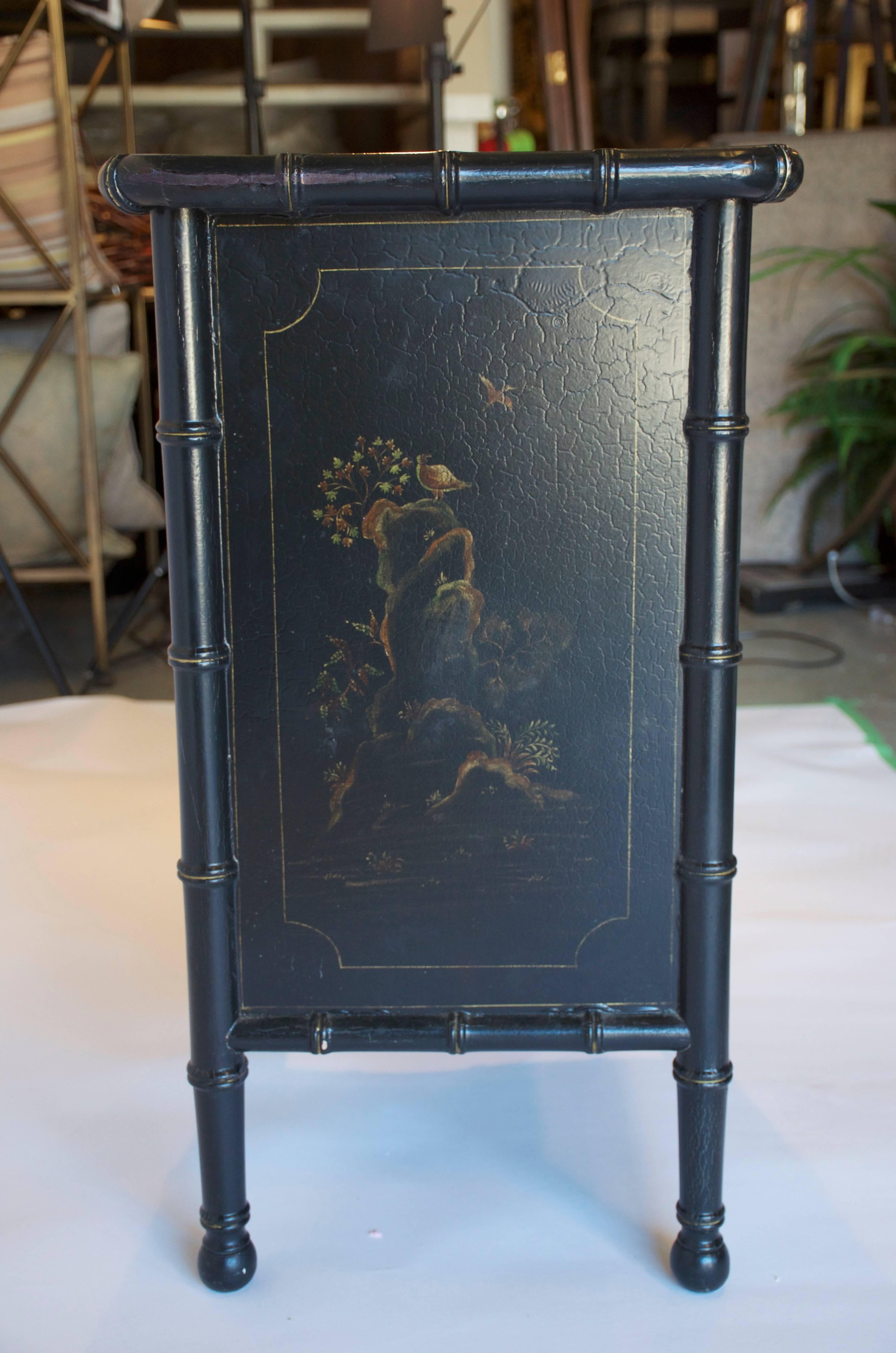 Pair of Ebonized Asian Cabinets 4