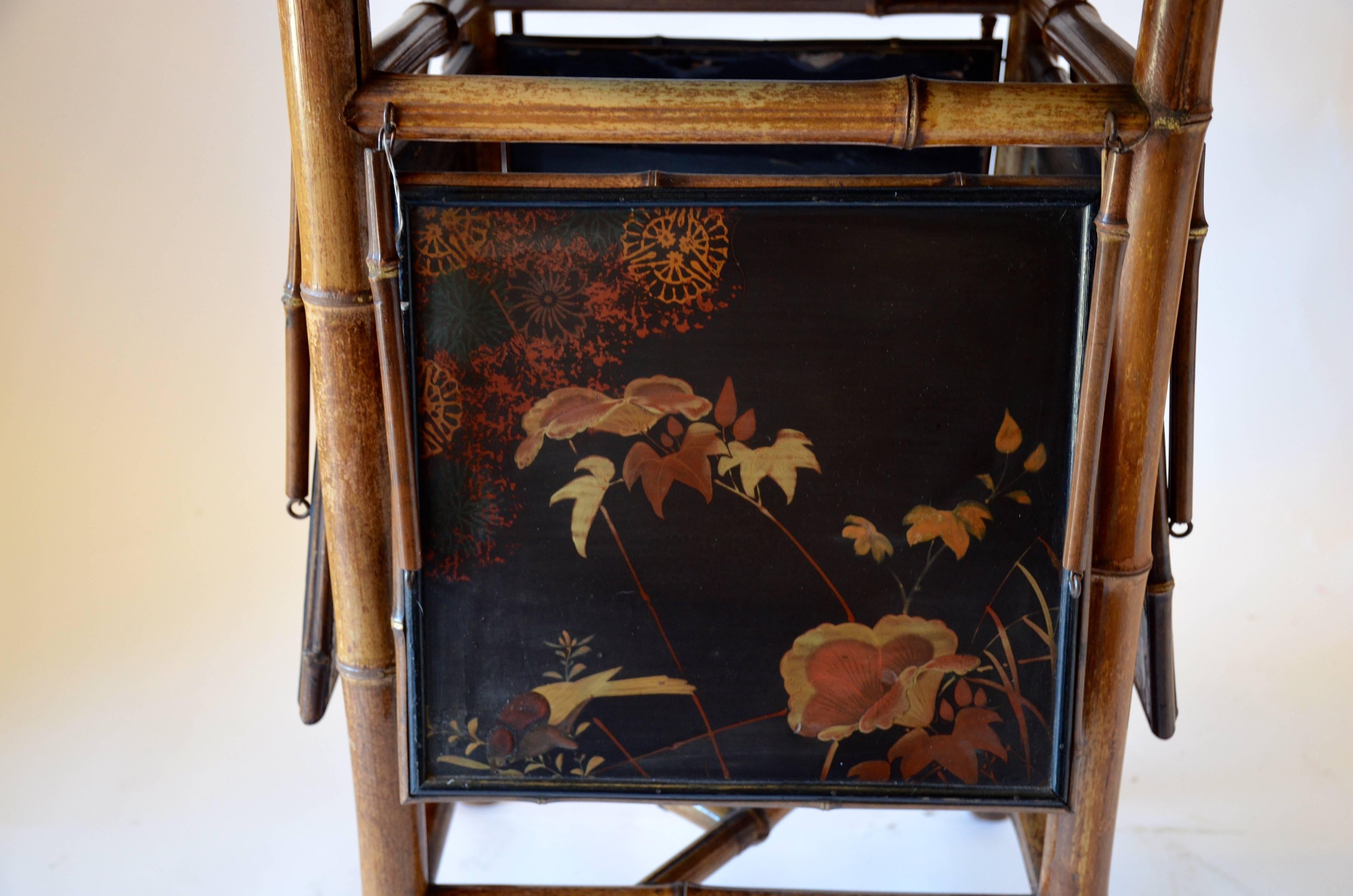 Multi-Tiered Chinoiserie Tea Table In Excellent Condition For Sale In Southampton, NY
