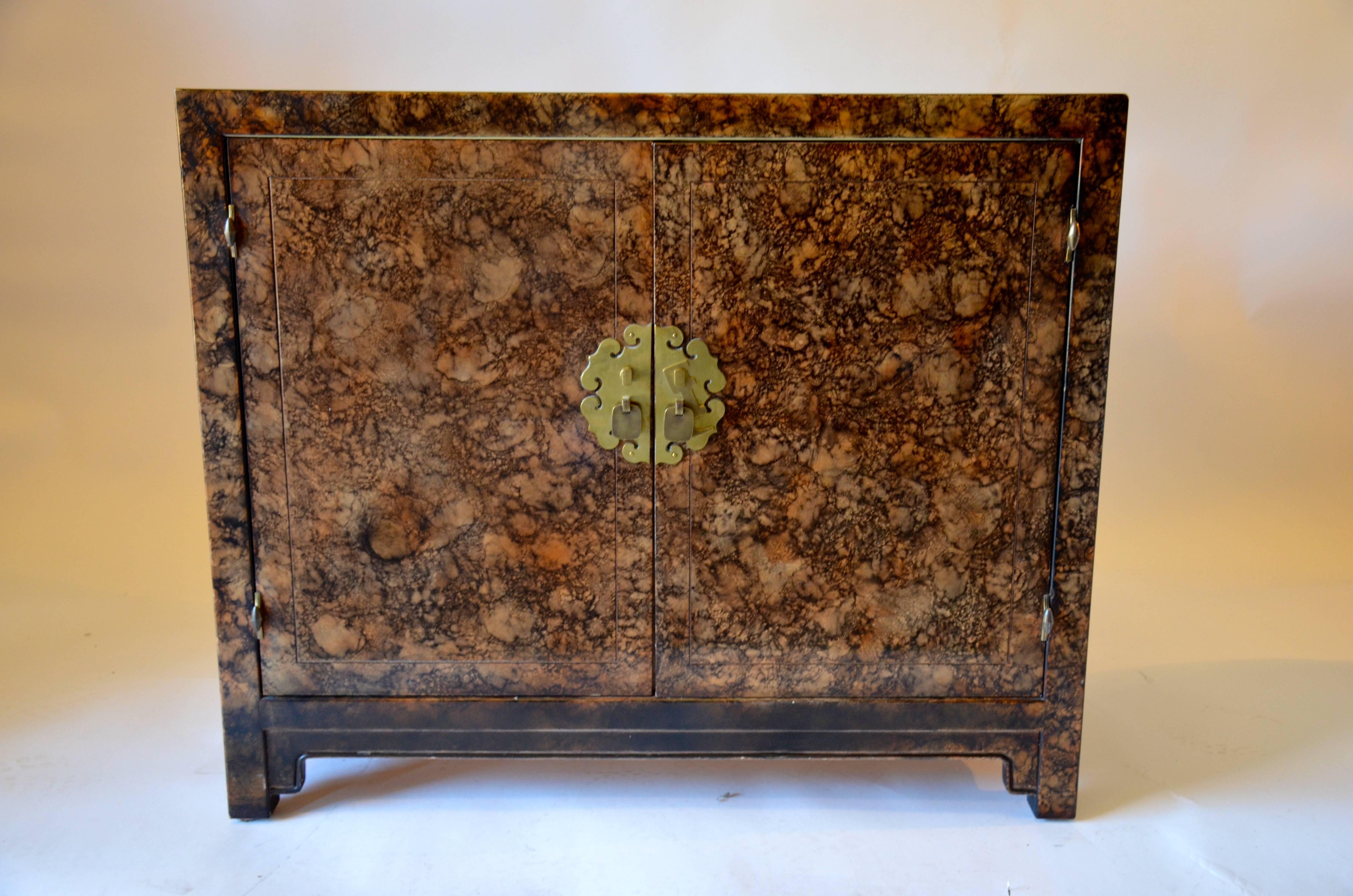 English Tortoise Shell Cabinet For Sale