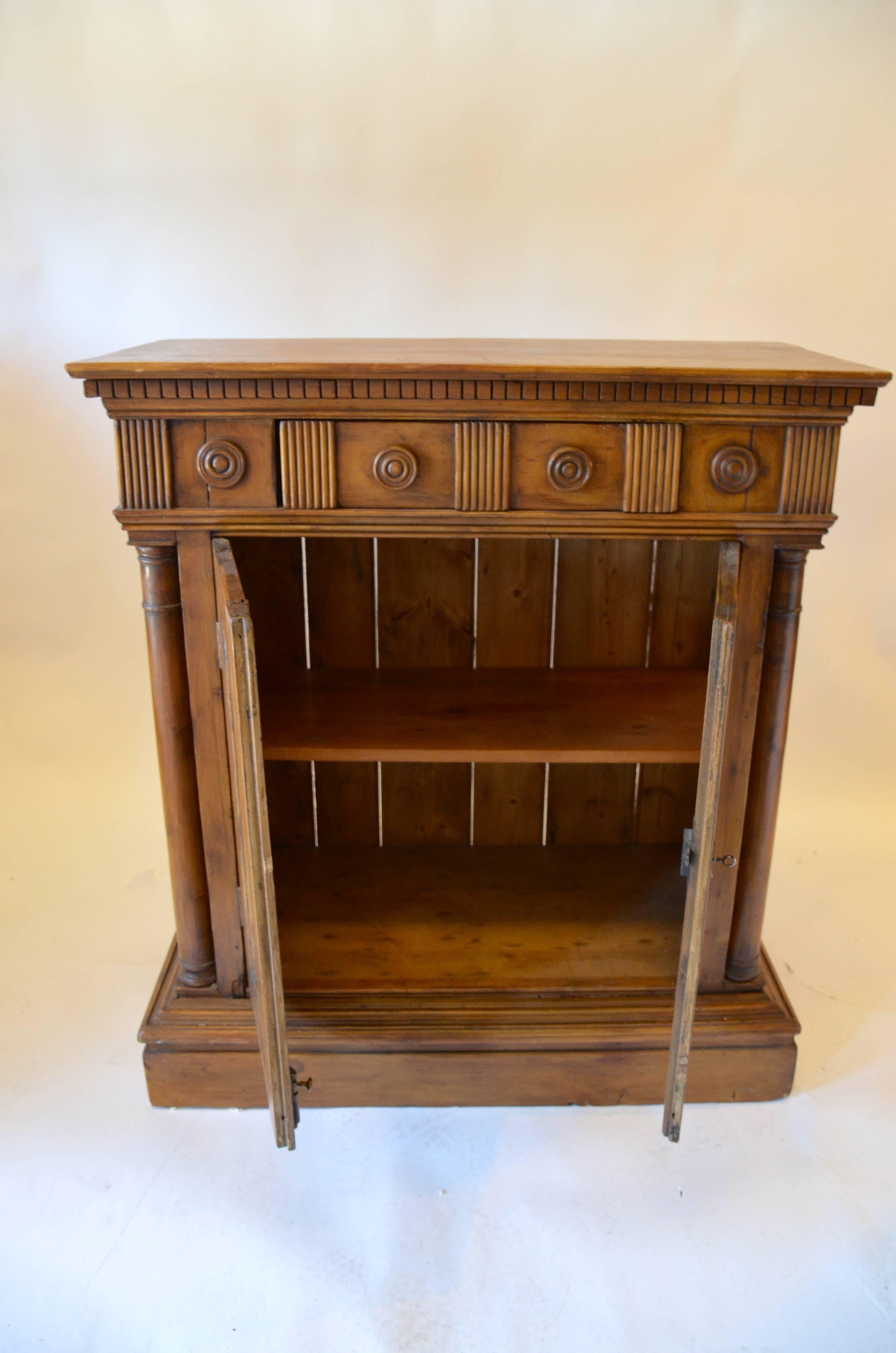 Jacobean walnut cabinet, all authentic, fabulous piece.