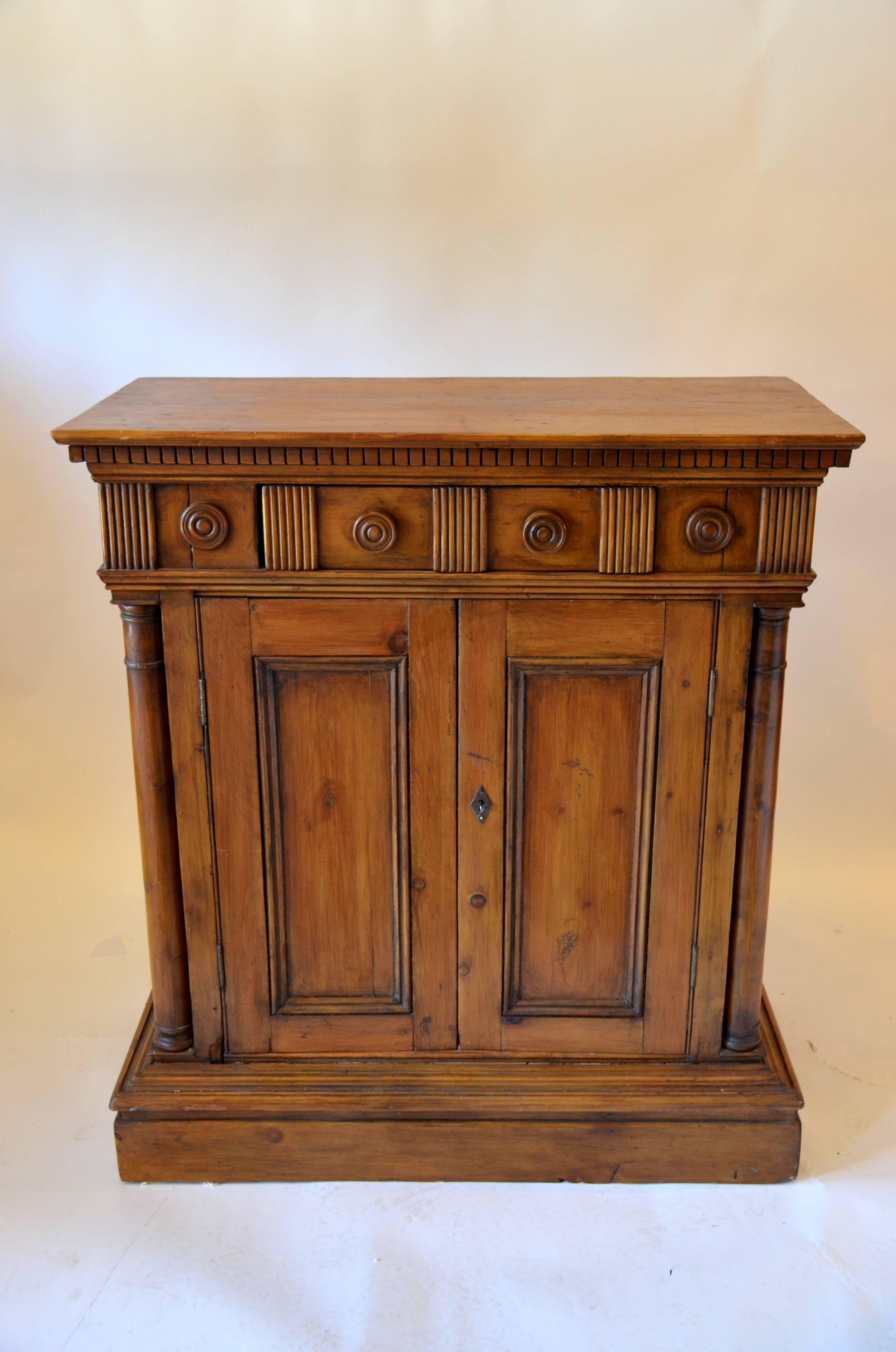 Walnut Cabinet In Good Condition For Sale In Southampton, NY