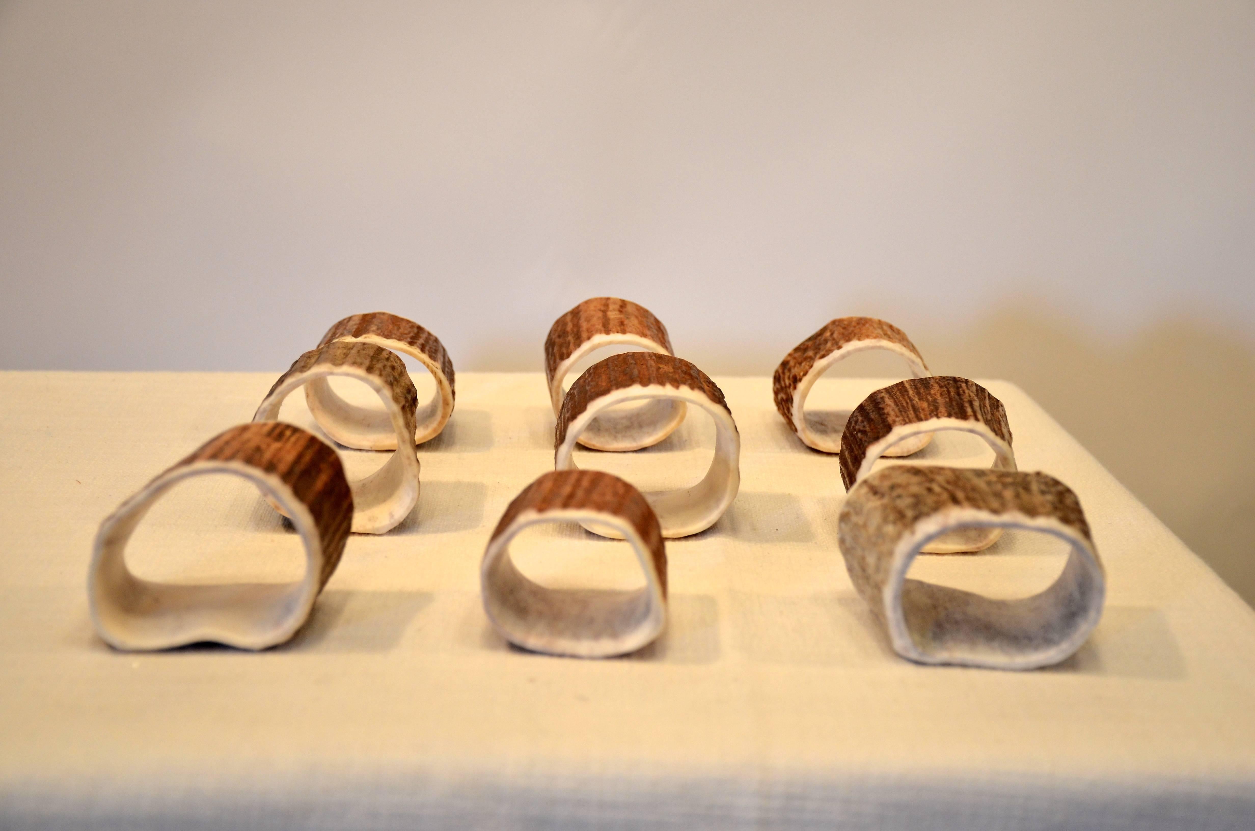 Late 20th Century Set of Nine Napkin Rings For Sale