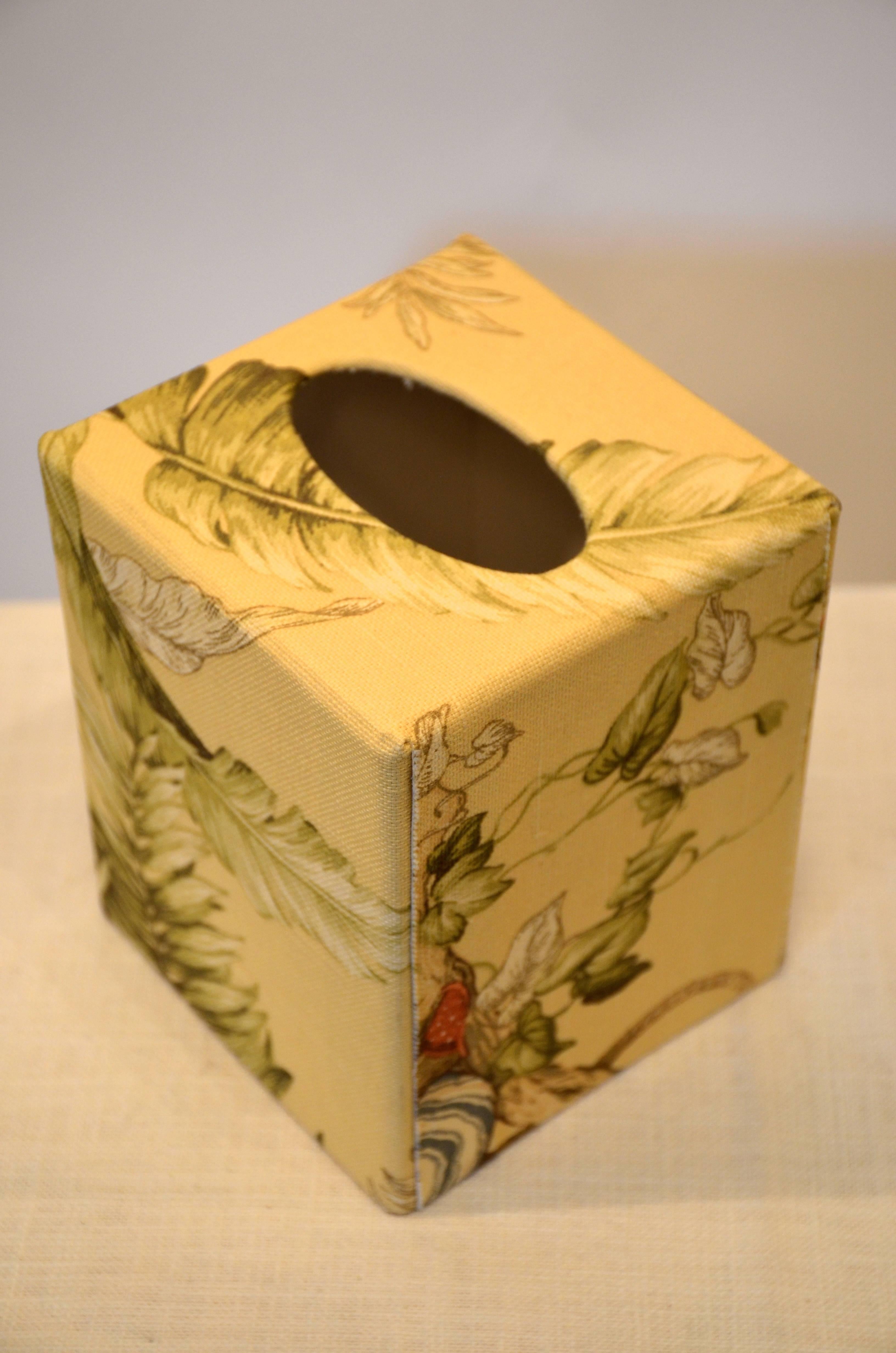 Monkey tissue box cover. Handmade cover.