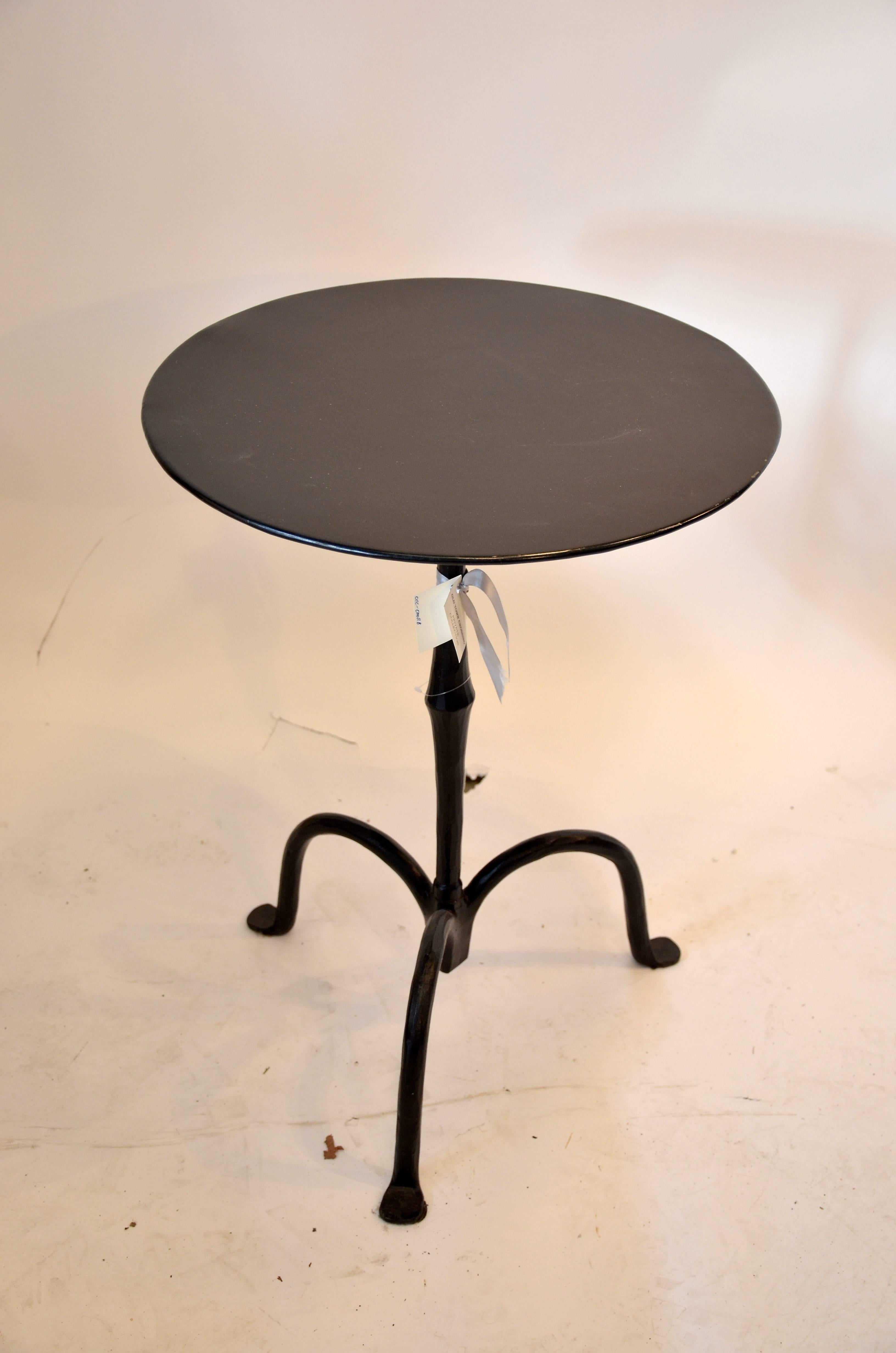 French Iron Drinks Table In Good Condition In Southampton, NY