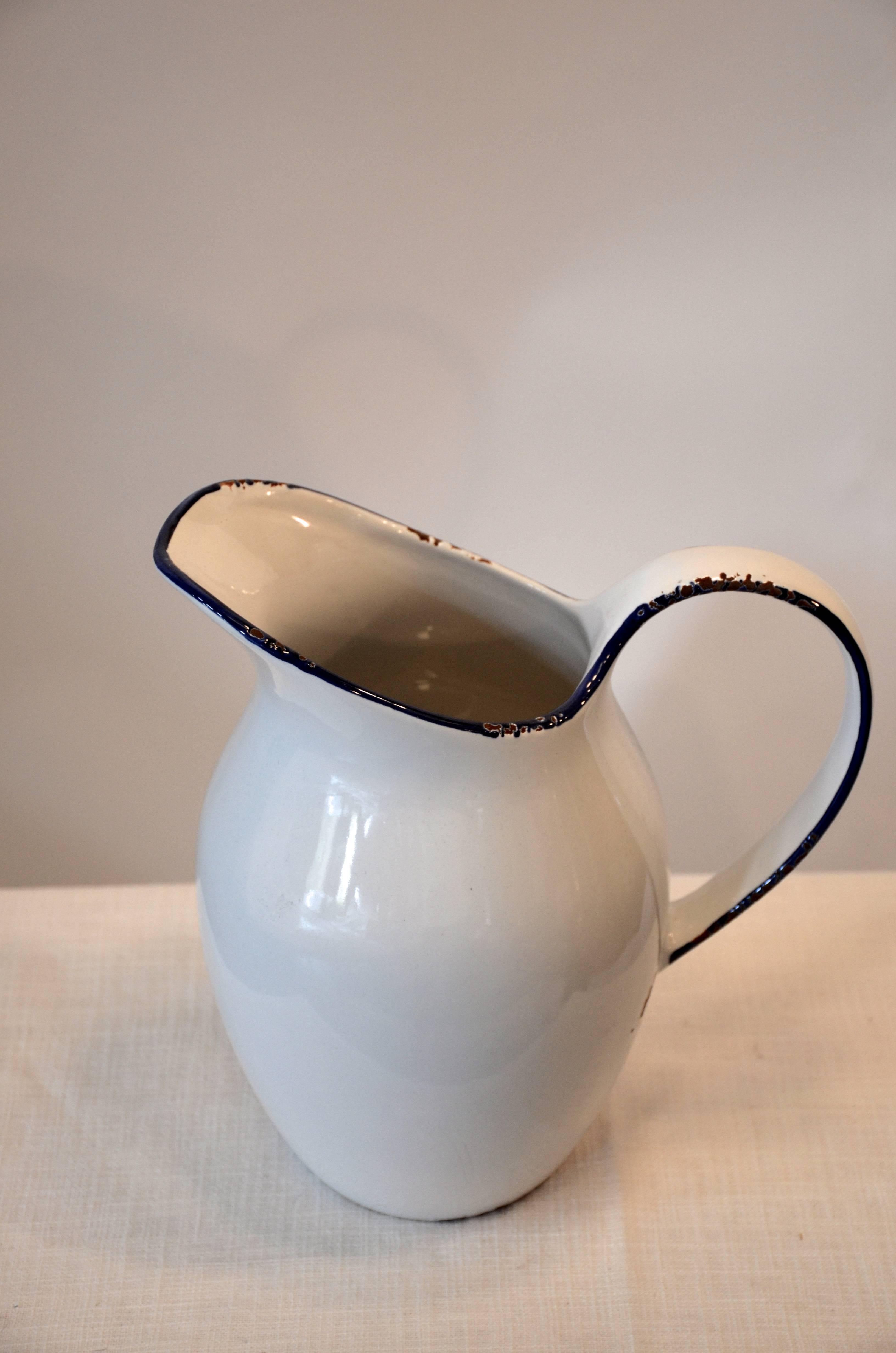 Late 20th Century Stoneware Pitcher For Sale