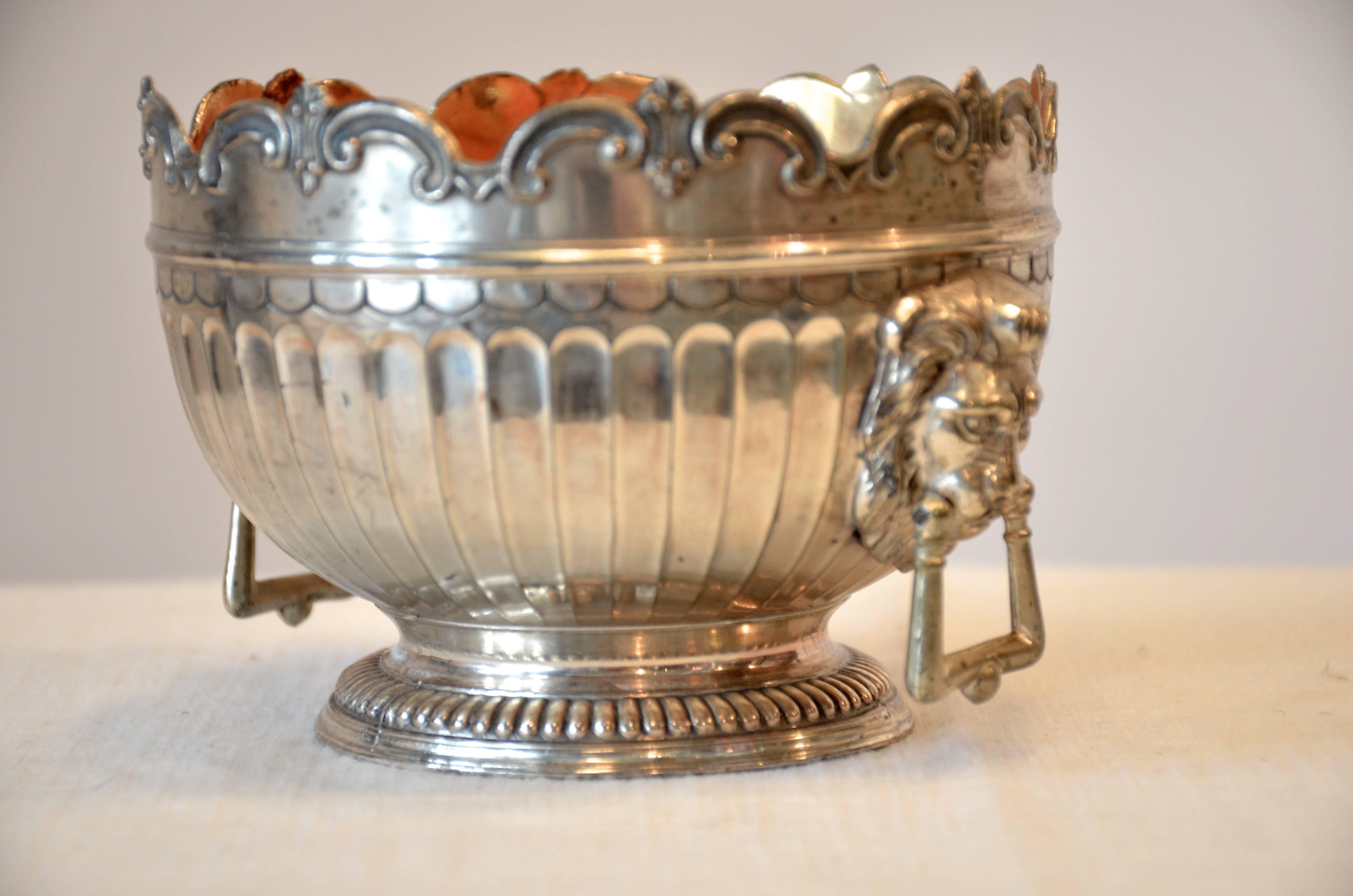 Silverplated Bowl In Good Condition For Sale In Southampton, NY