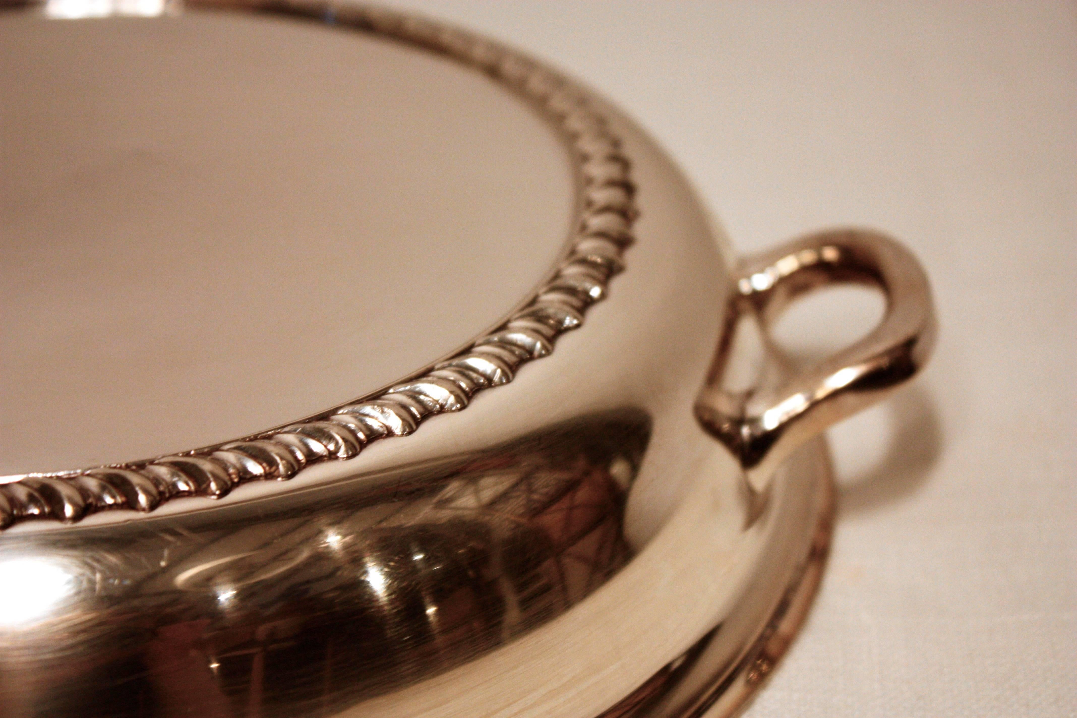 Late 20th Century Silver Bowl For Sale