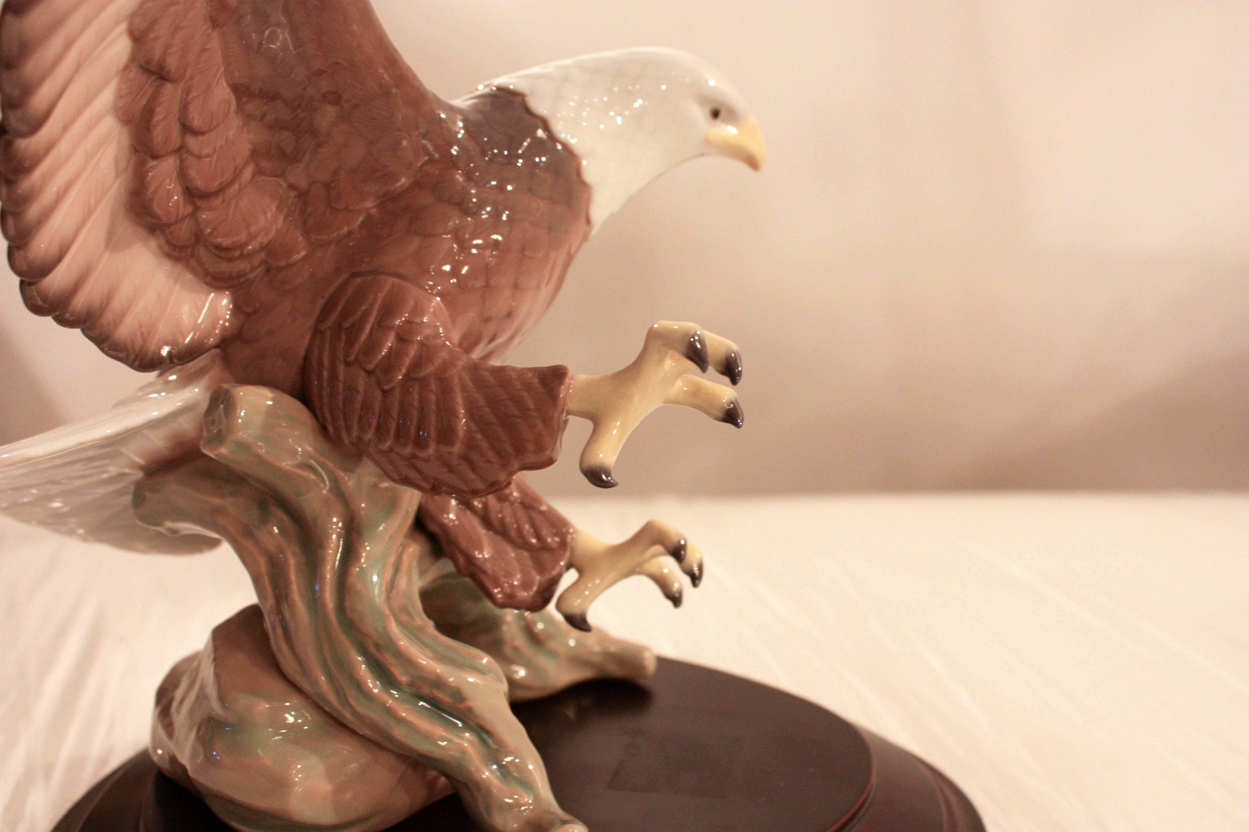 porcelain eagle statue