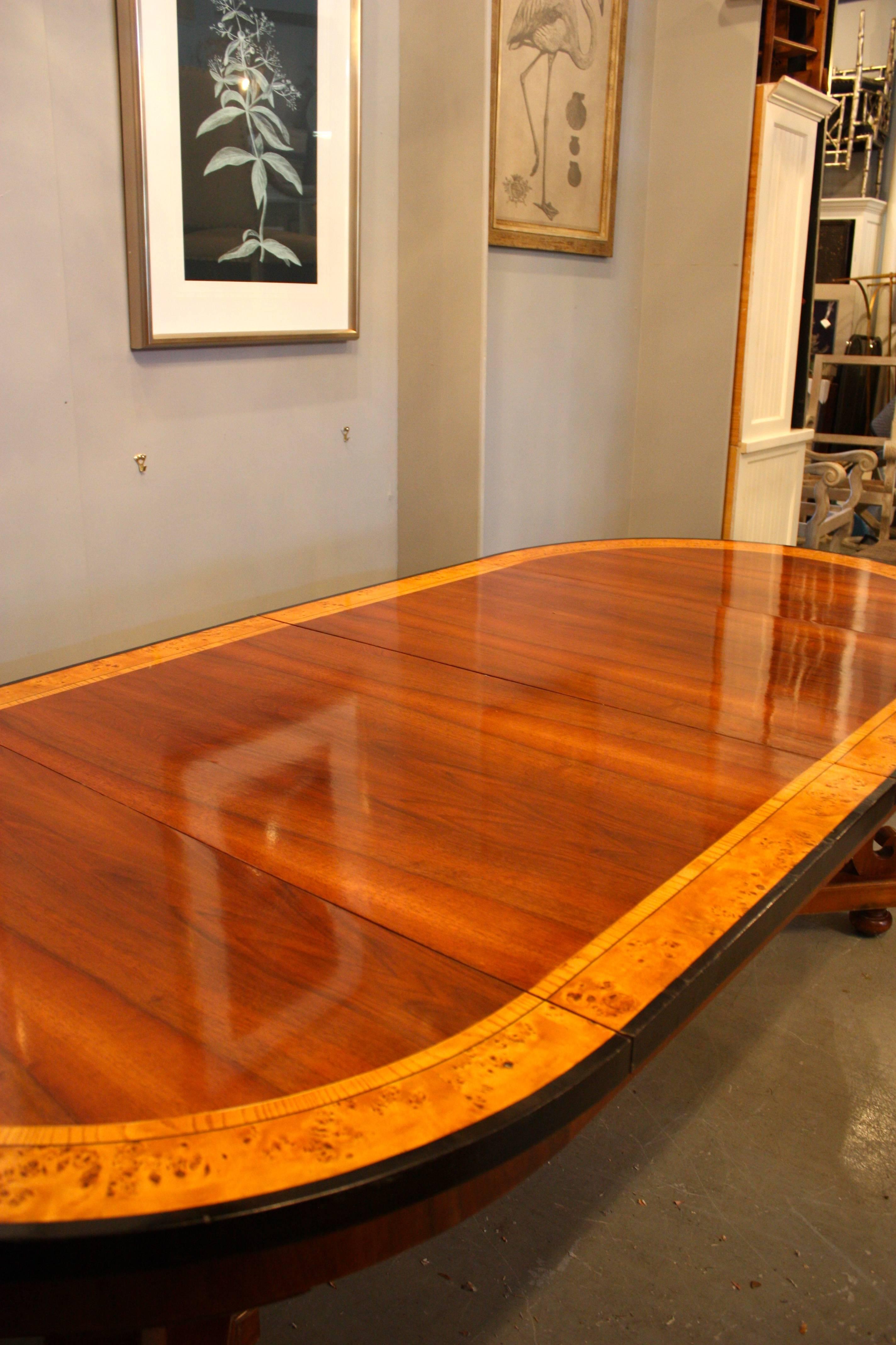 Mid-19th Century Exquisite Biedermeier Dining Table For Sale